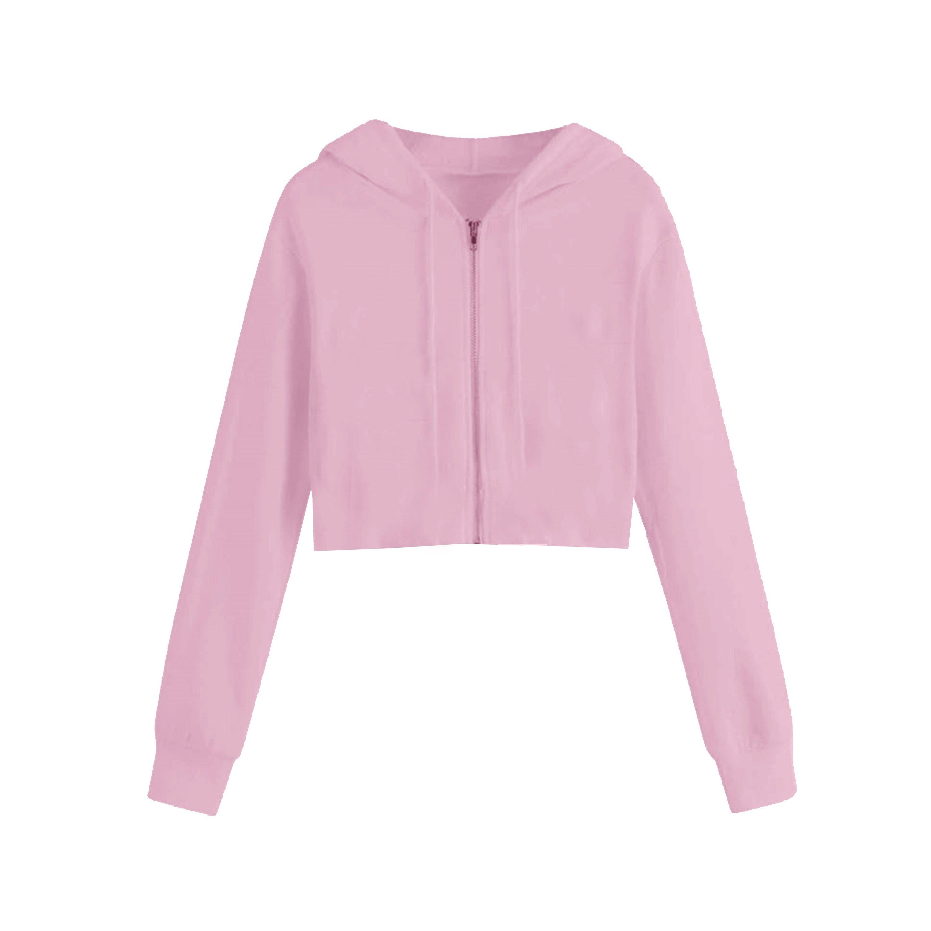 Miso Women's Cropped Hoodie - Pink - 10 (S)