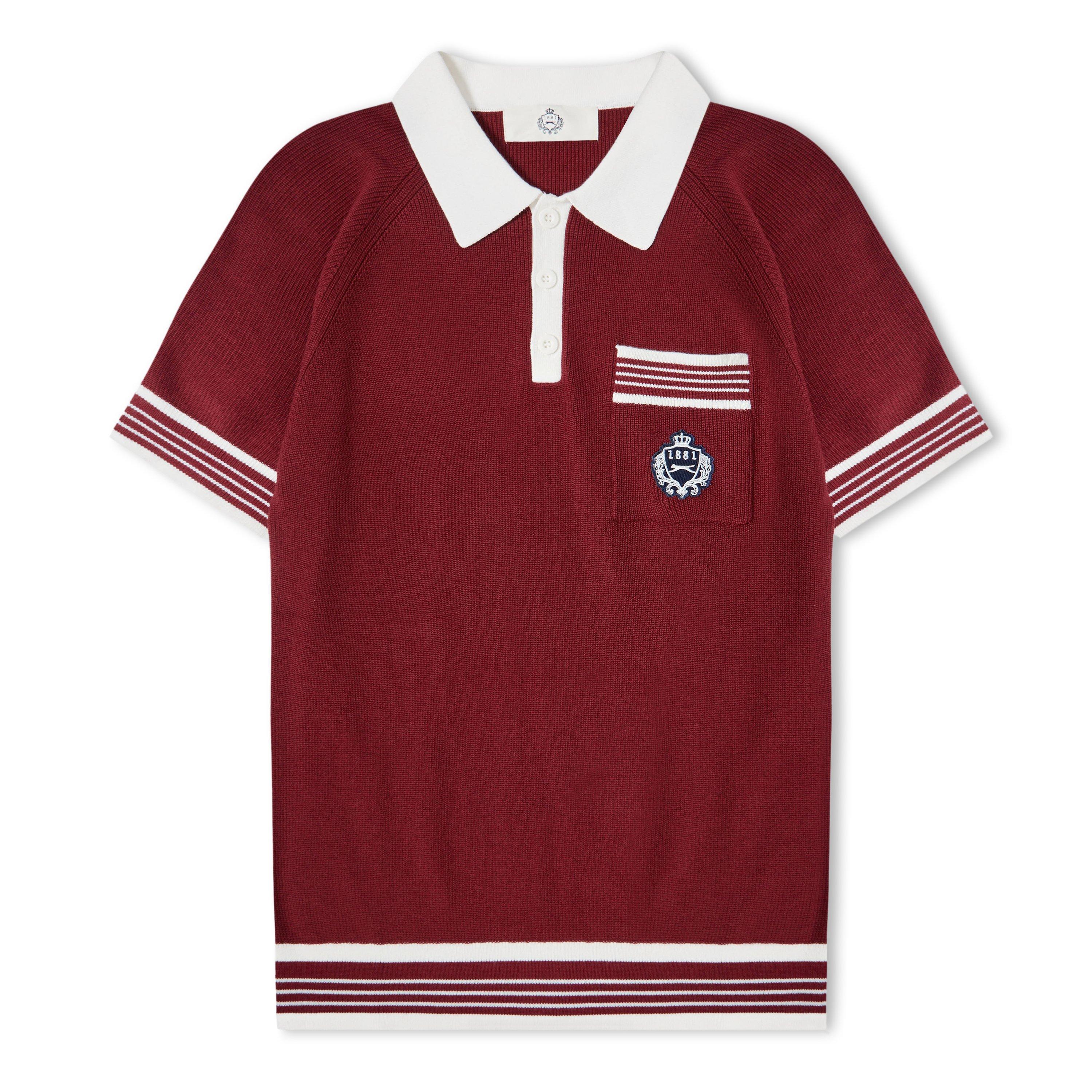 Slazenger Mens Off-Court Clubhouse Polo Shirt - Red - S