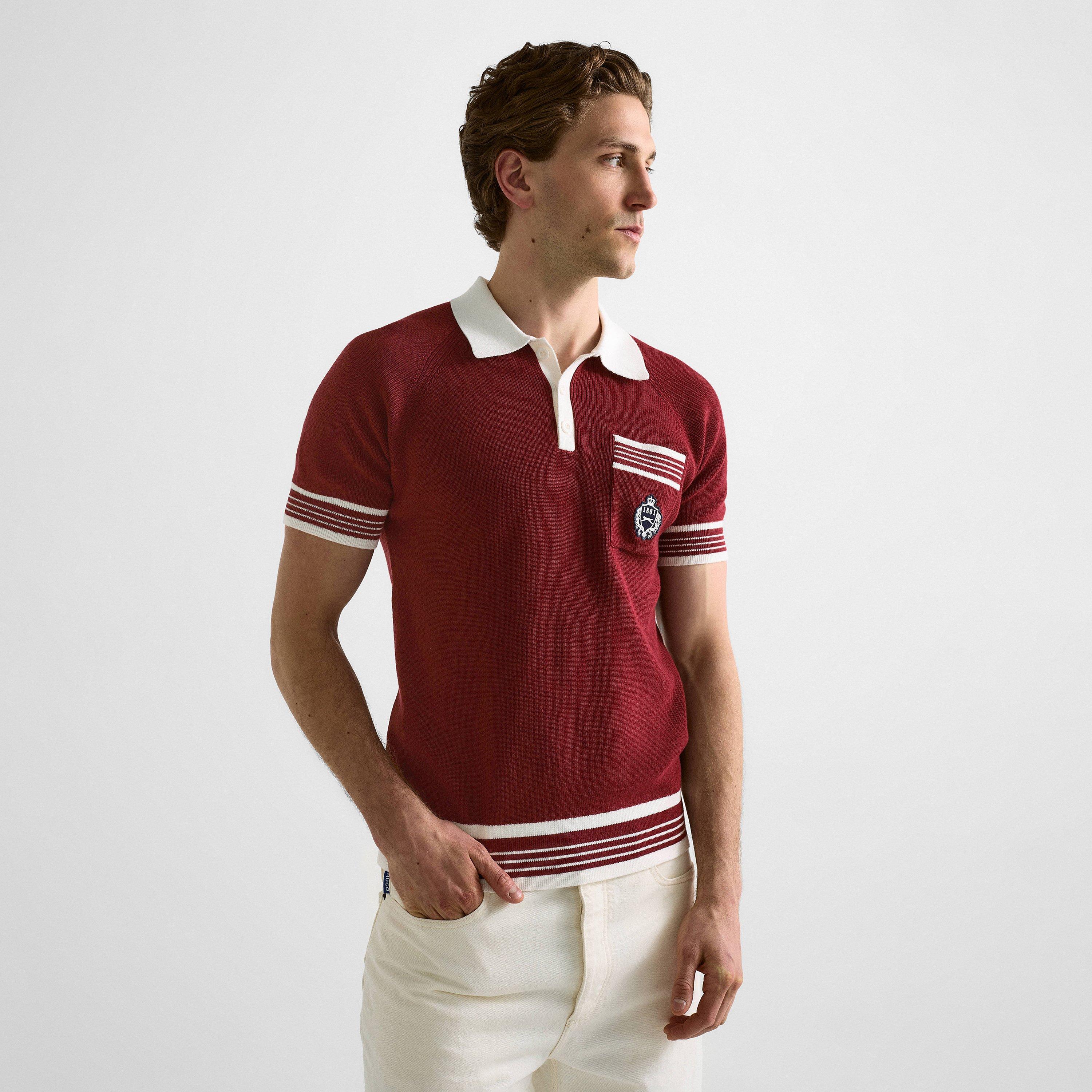 Red - Slazenger Off-Court - Mens Off-Court Clubhouse Polo Shirt - 3