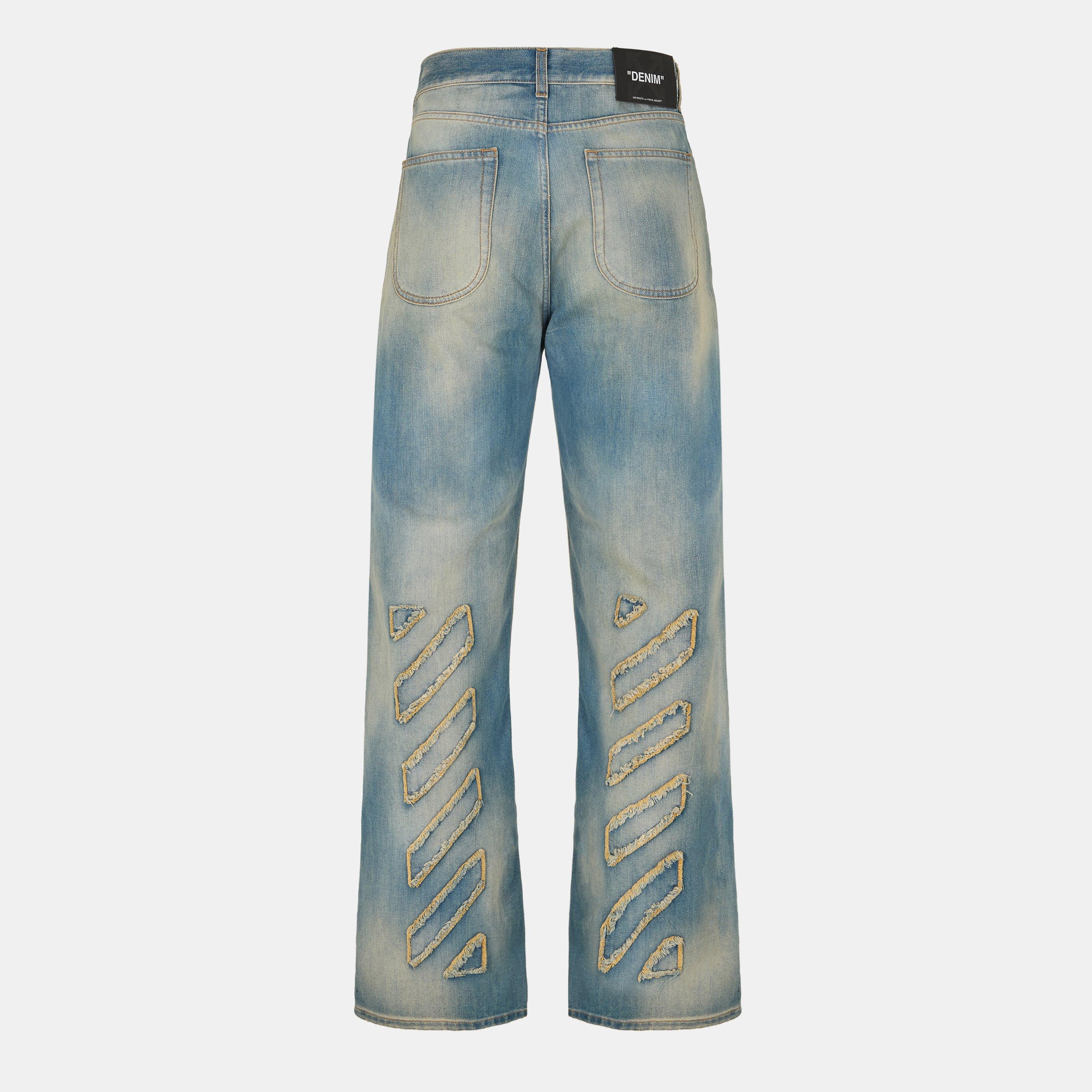 Dirty Blue - Off White - Off Patch Jean Sn53 - 2