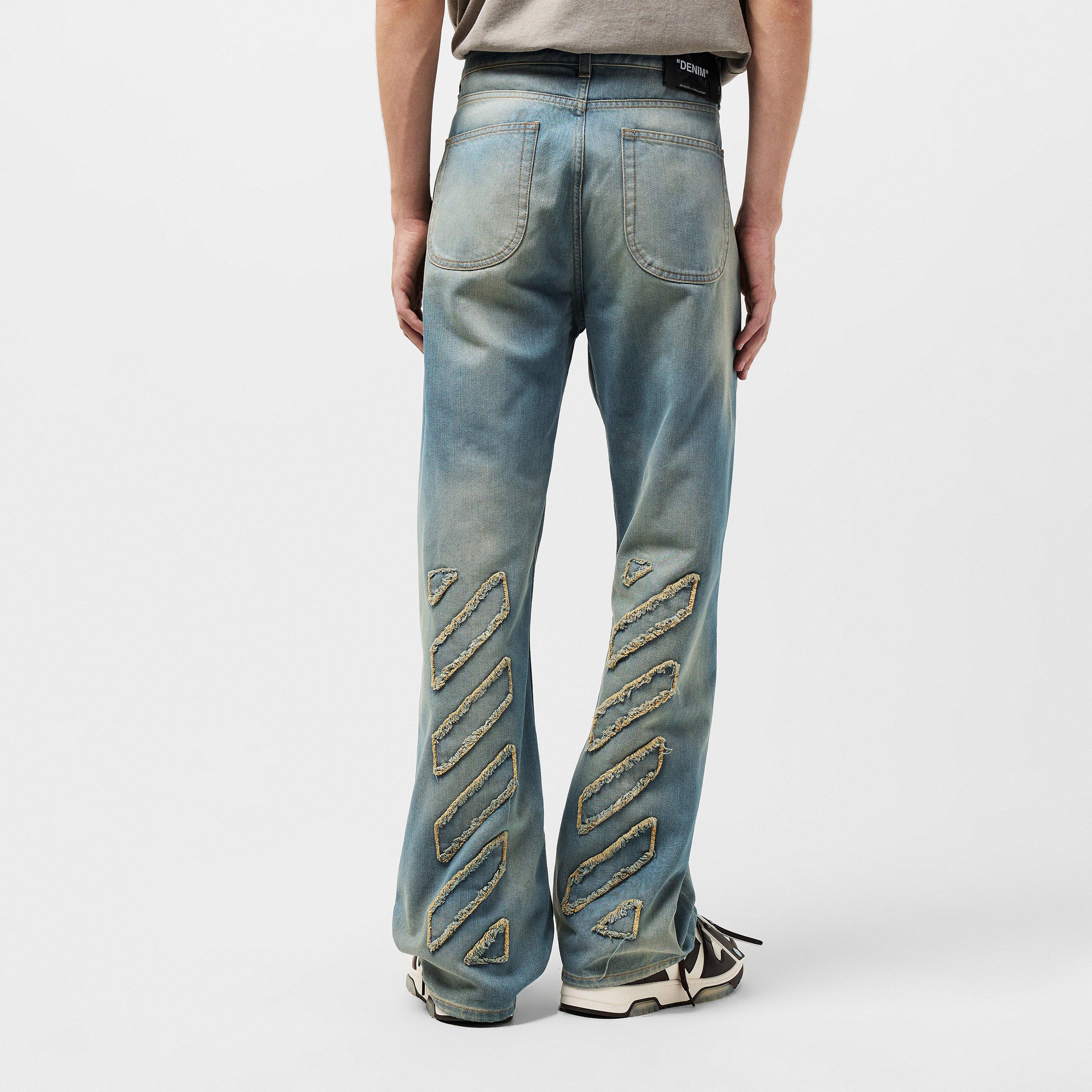Dirty Blue - Off White - Off Patch Jean Sn53 - 4