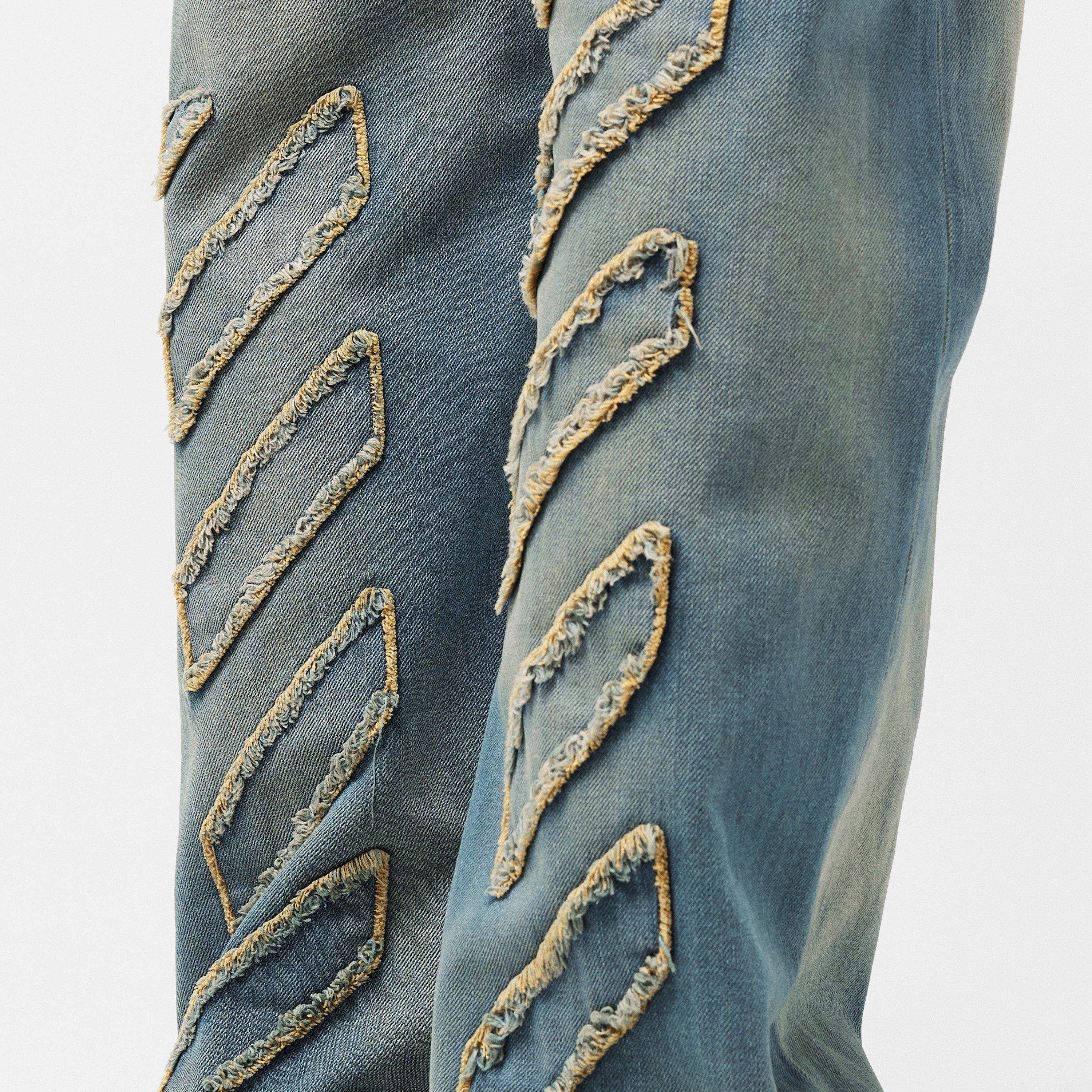 Dirty Blue - Off White - Off Patch Jean Sn53 - 5