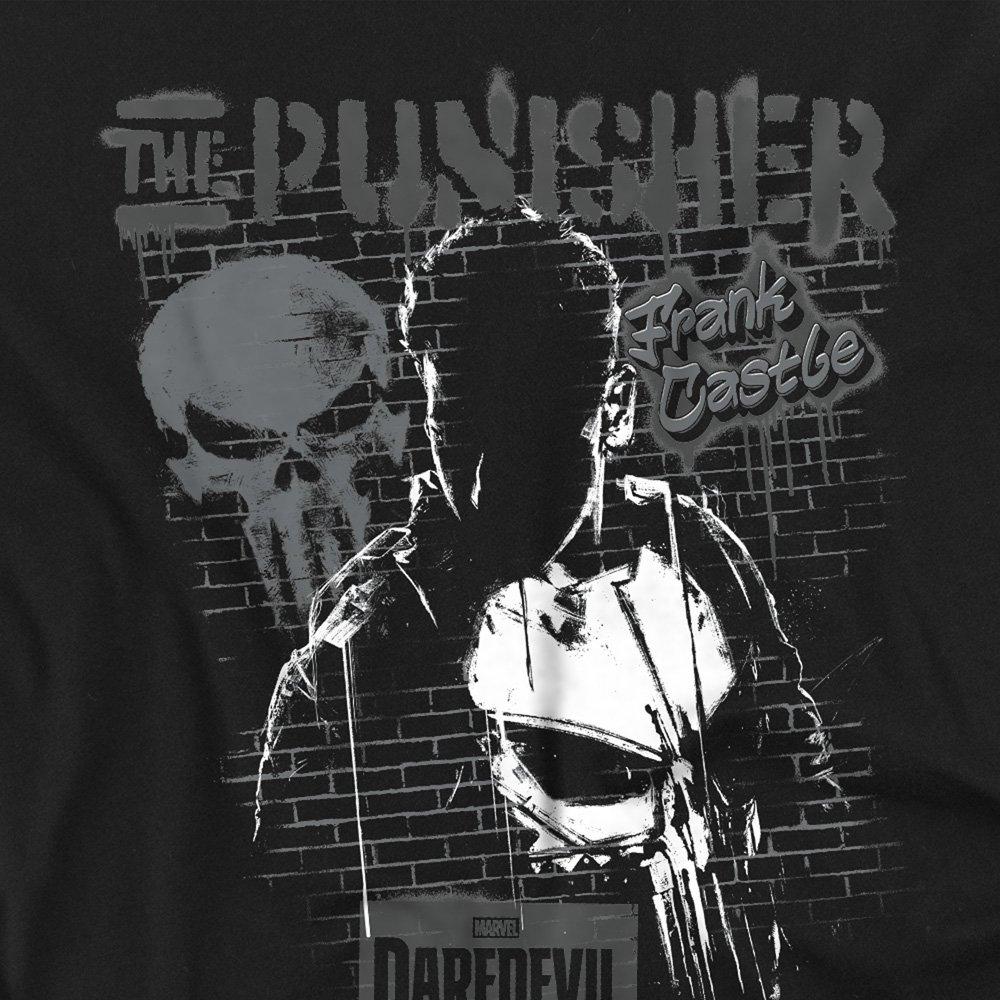 Black - Marvel - Daredevil Born Again The Punisher Graffiti Long Sl - 2