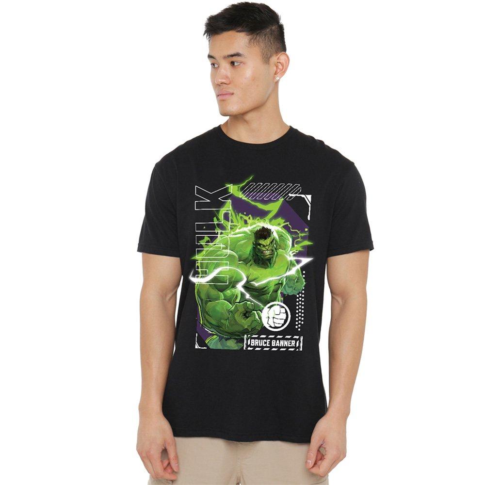 Black - Marvel - Rivals Bruce Banner Hulk Smash T-Shirt Black - 1