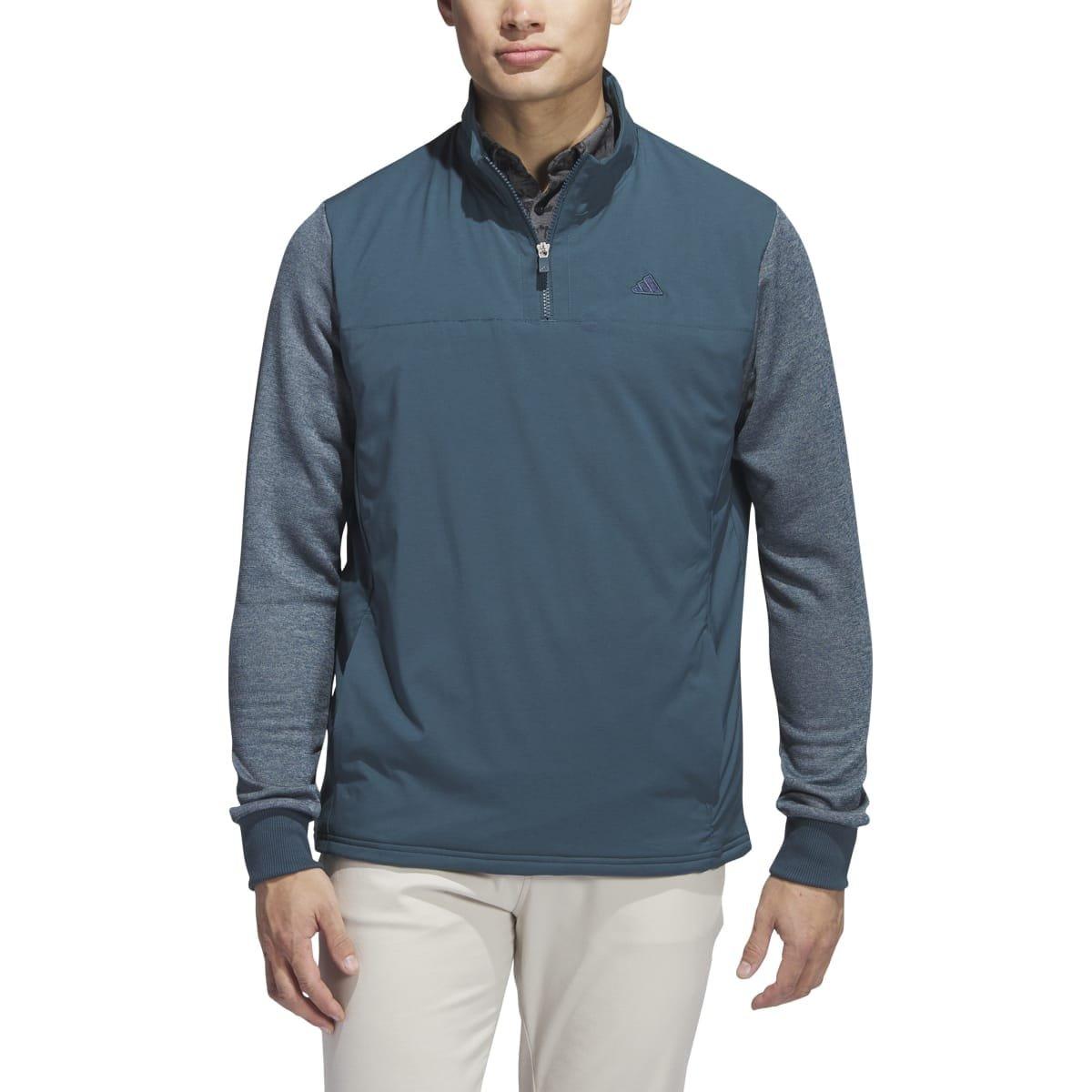 Blue - adidas - Go-To Quarter-Zip Jacket - 4