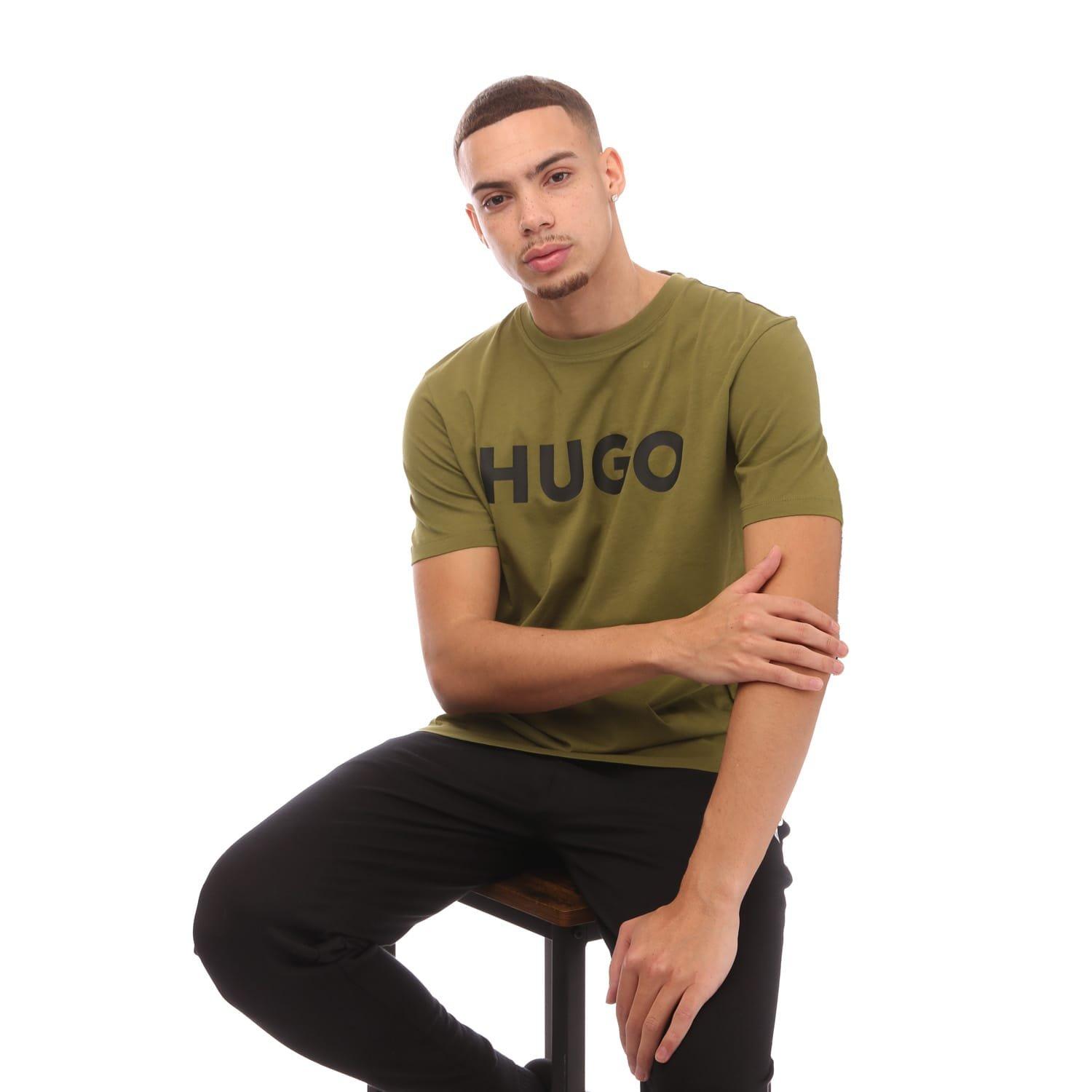 Green - Hugo - Logo Print T-Shirt - 4