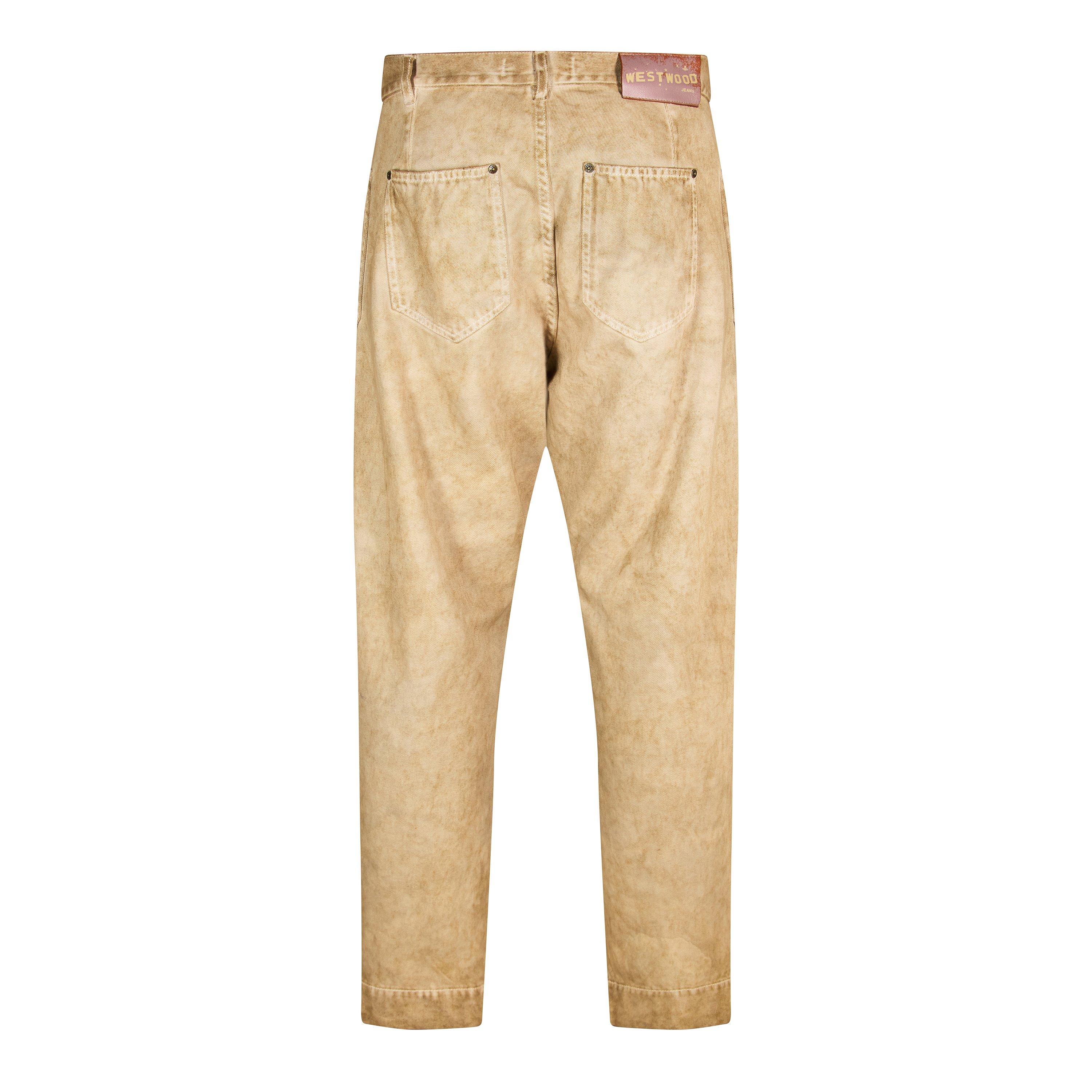 Washed Beige - Vivienne Westwood - Men's Wide Leg Jeans - 2