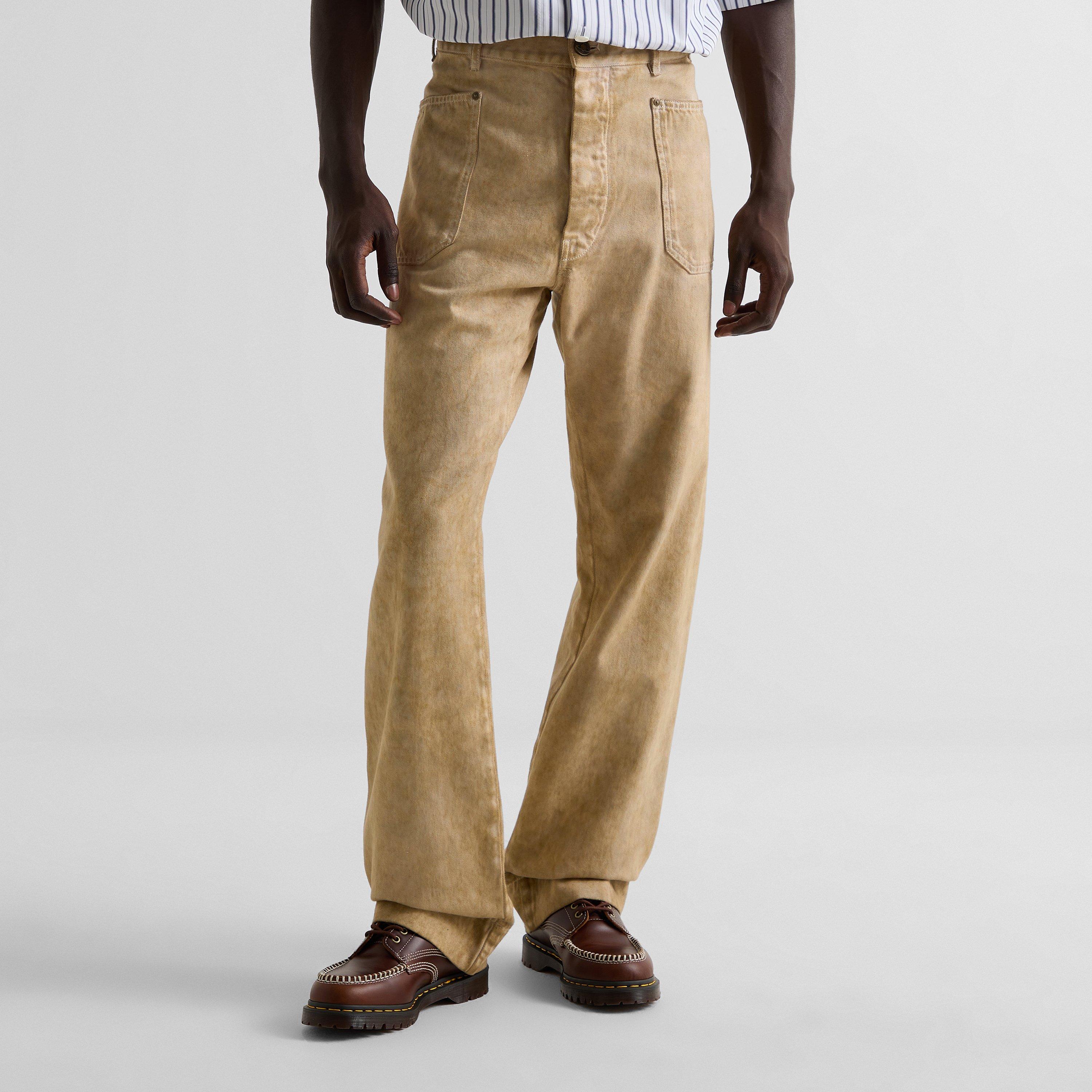 Washed Beige - Vivienne Westwood - Men's Wide Leg Jeans - 3
