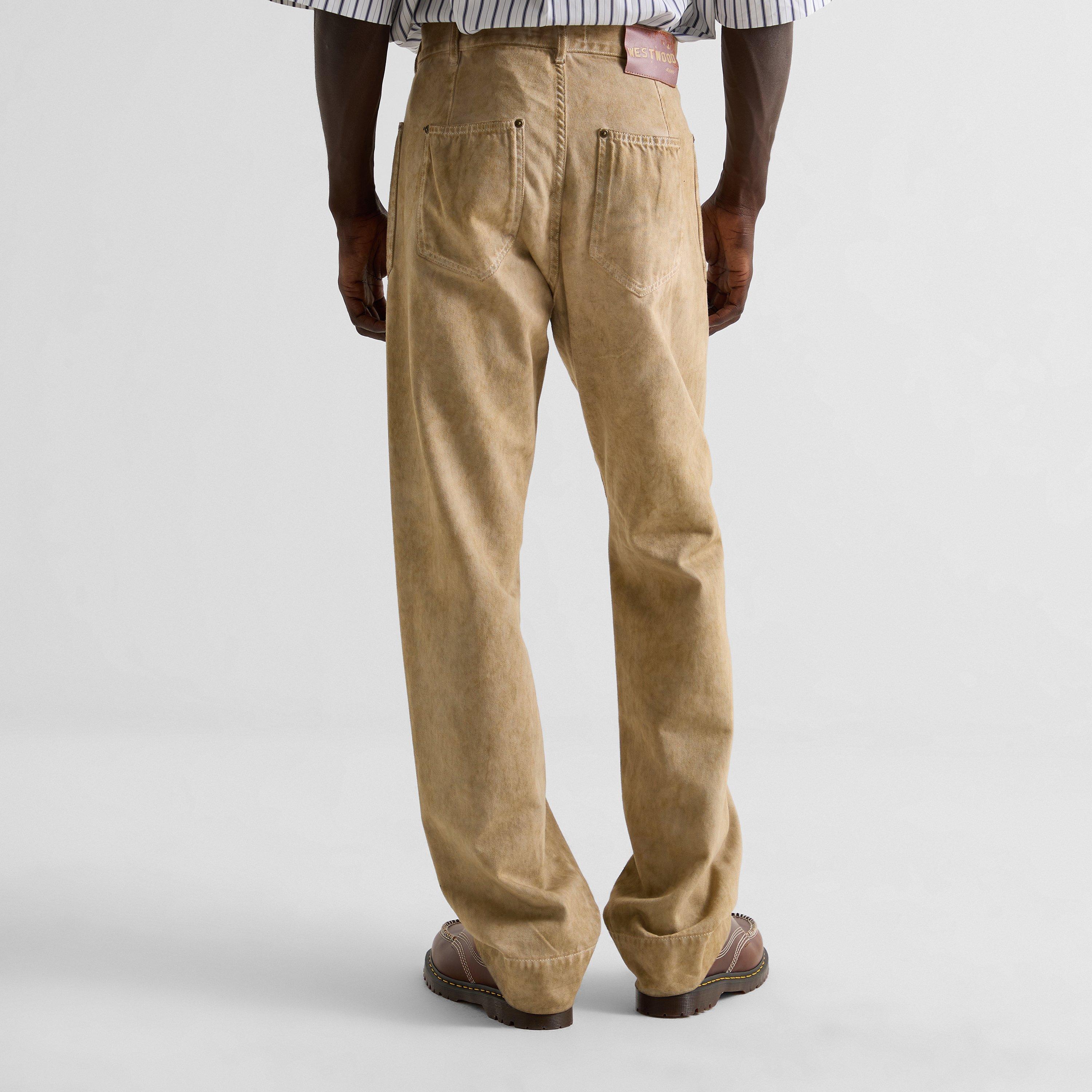 Washed Beige - Vivienne Westwood - Men's Wide Leg Jeans - 4