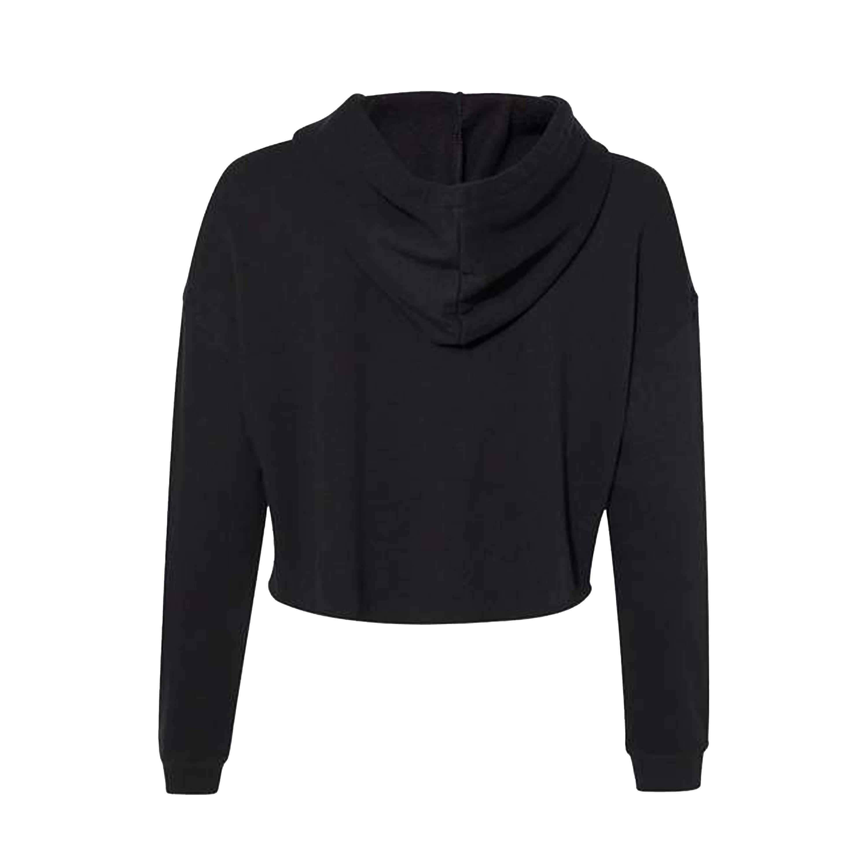 Black - Miso - Women's Cropped Hoodie - 2