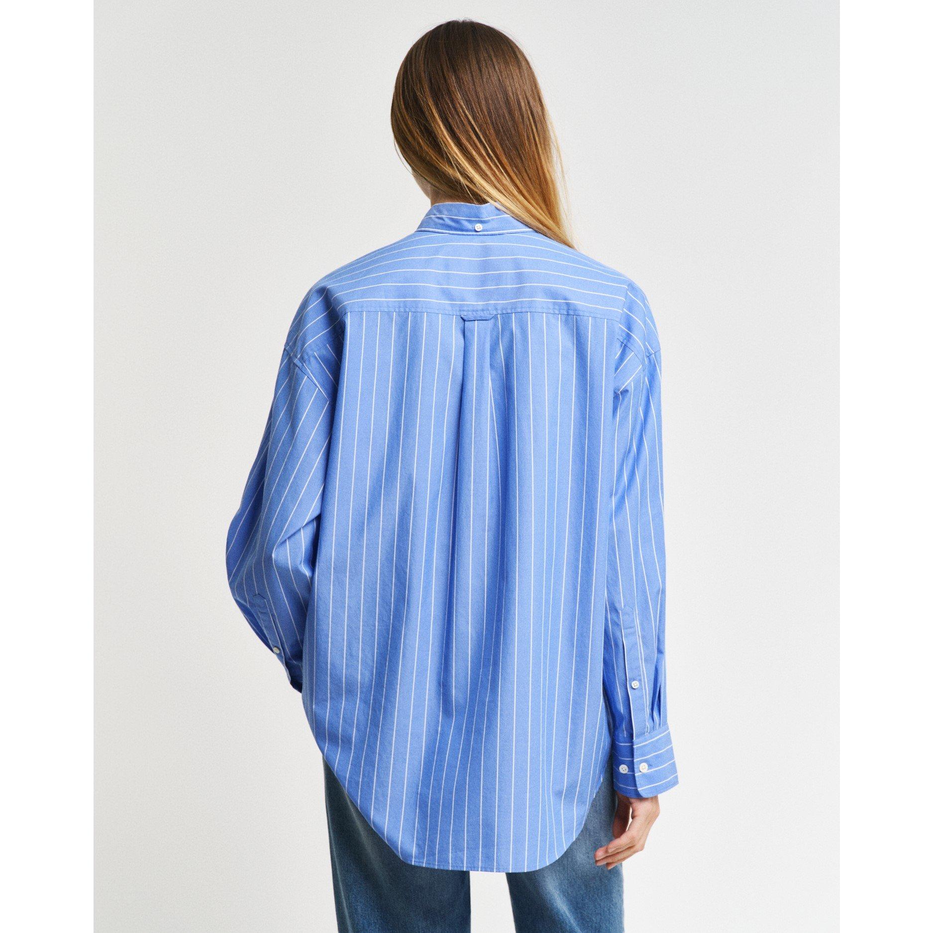 Clear Sky - Gant - Women's Striped Poplin Long-Sleeve Patterned Shirt - 2