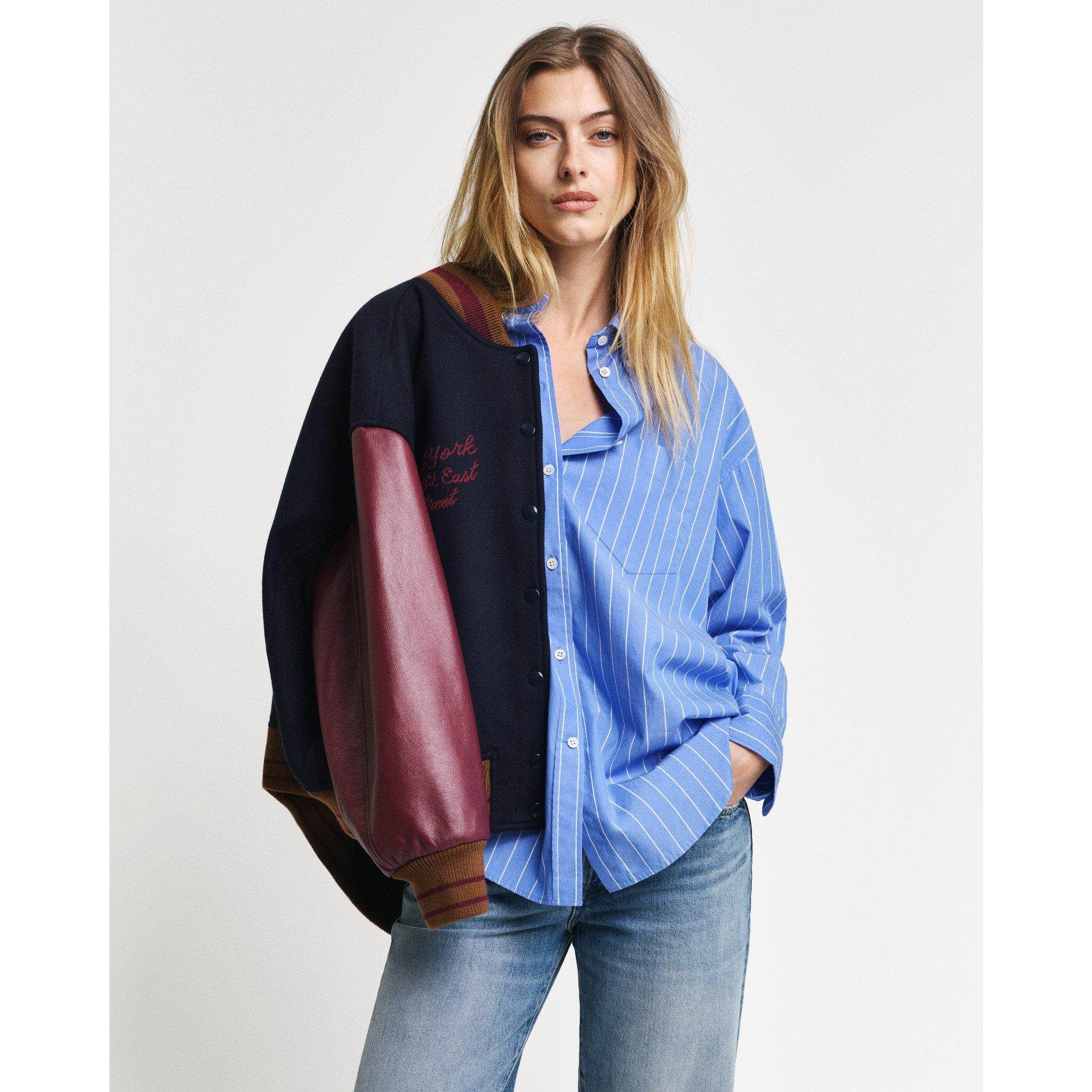 Clear Sky - Gant - Women's Striped Poplin Long-Sleeve Patterned Shirt - 5