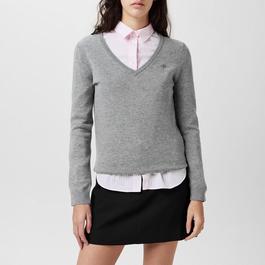 Gant EXTRAFINE LAMBSWOOL V-NECK CREAM S