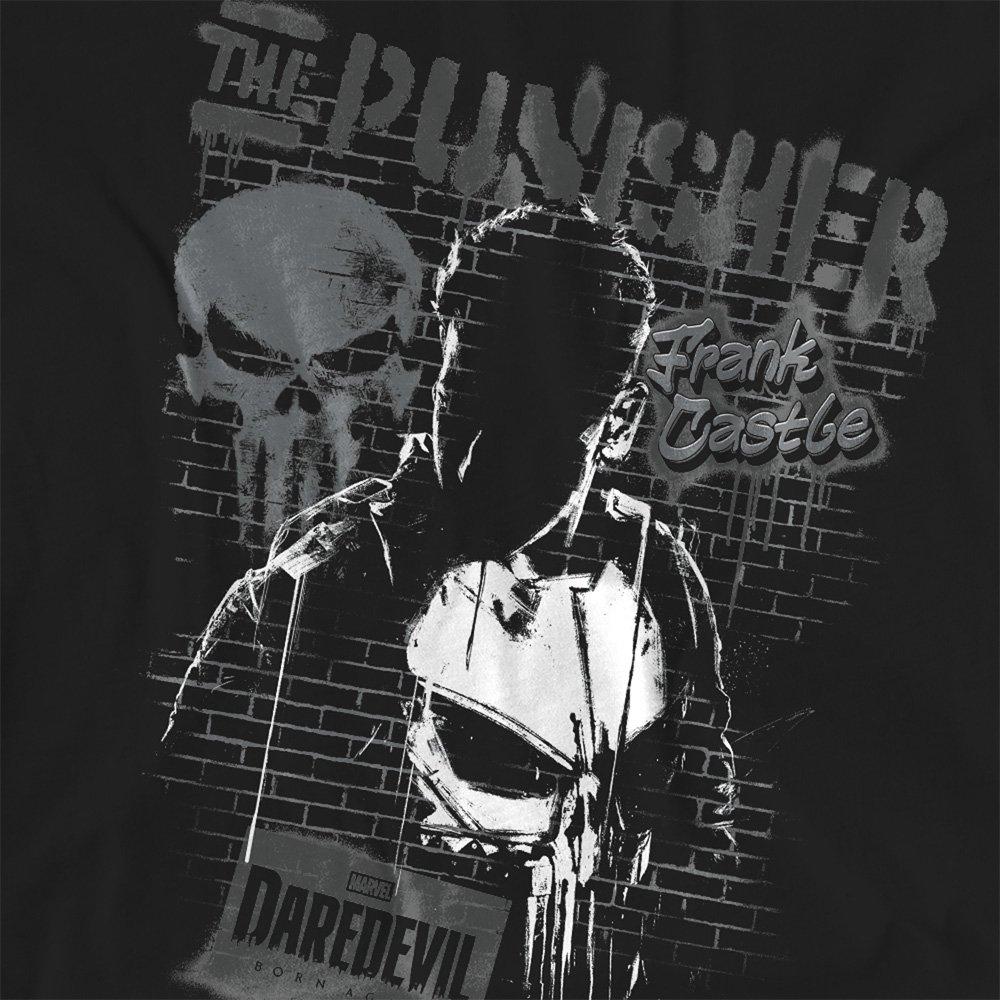 Black - Marvel - Daredevil Born Again The Punisher Graffiti T-Shirt - 2