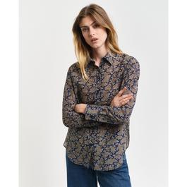 Gant REL PAISLEY COT SILK SHIRT PERSIAN