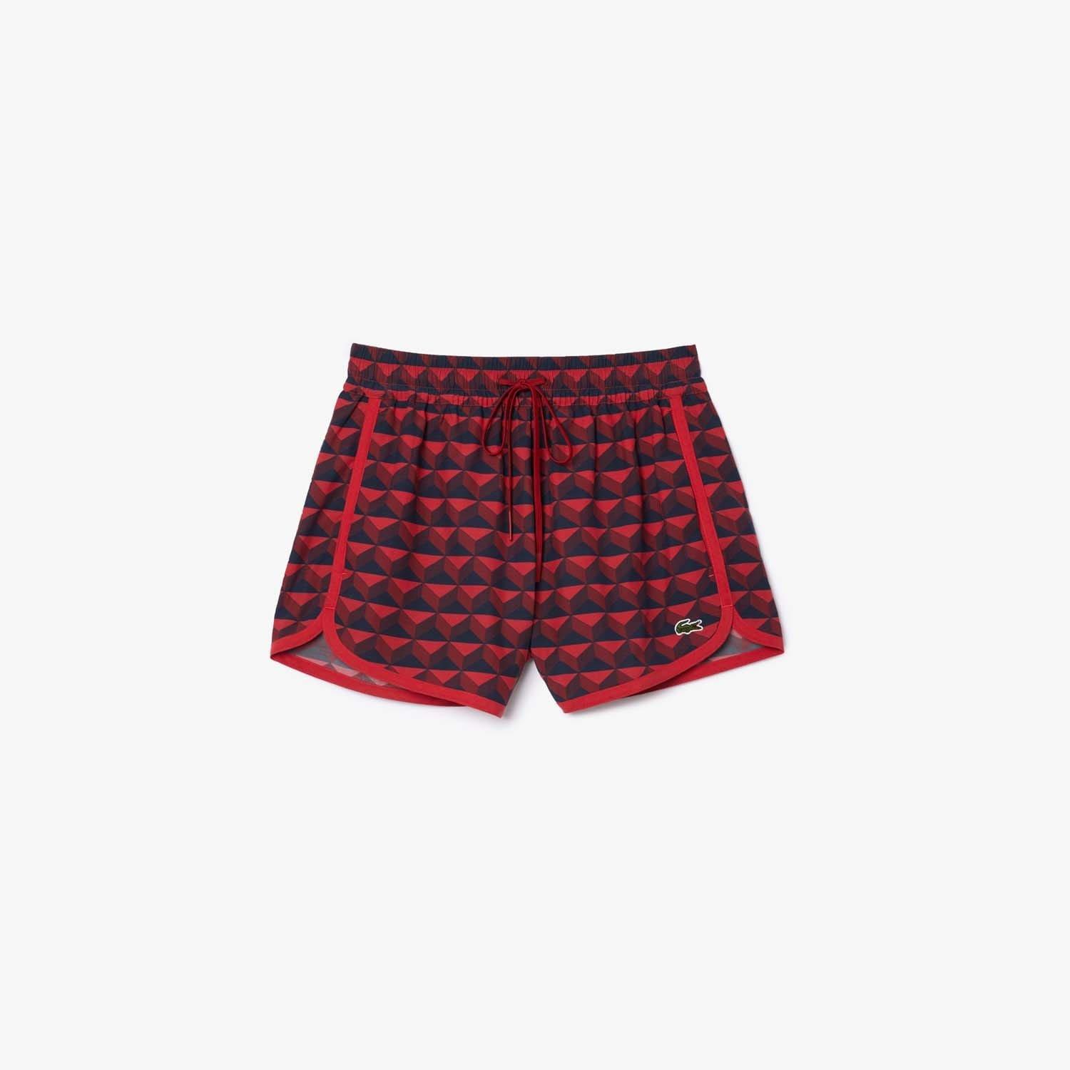 Multi Colour - Lacoste - Graphic Motif Short Draped Shorts - 2