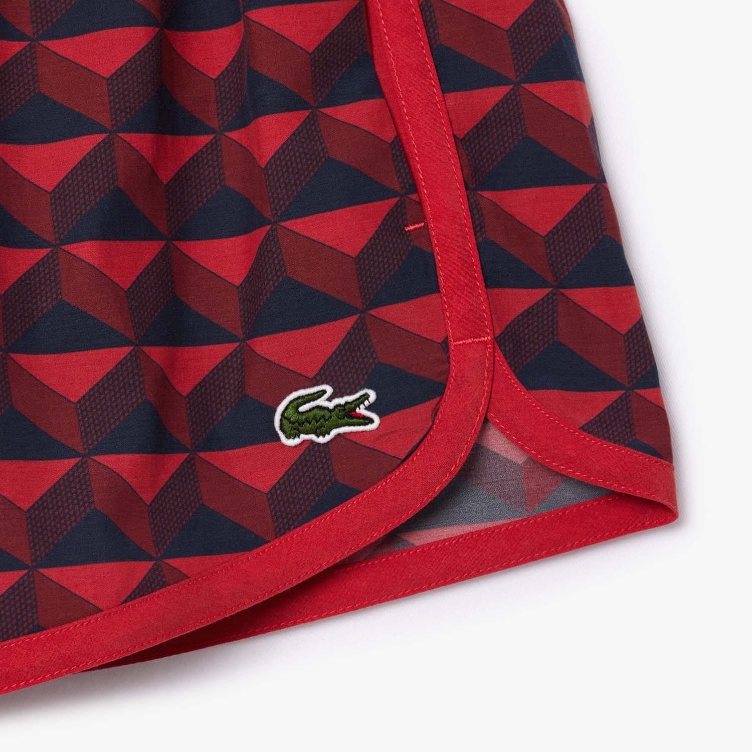 Multi Colour - Lacoste - Graphic Motif Short Draped Shorts - 3