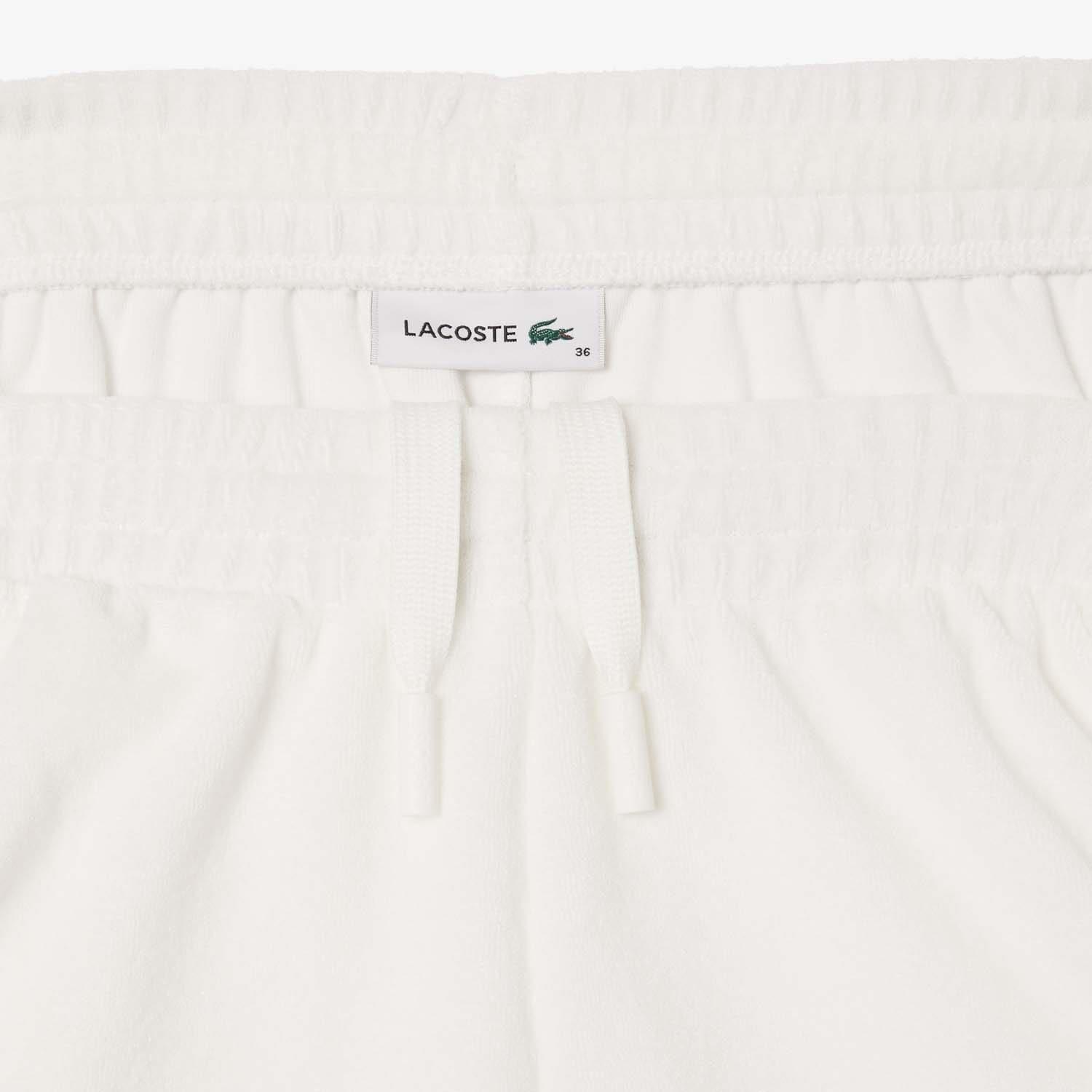 Cream - Lacoste - Cotton Terry Contrast Accent Shorts - 2