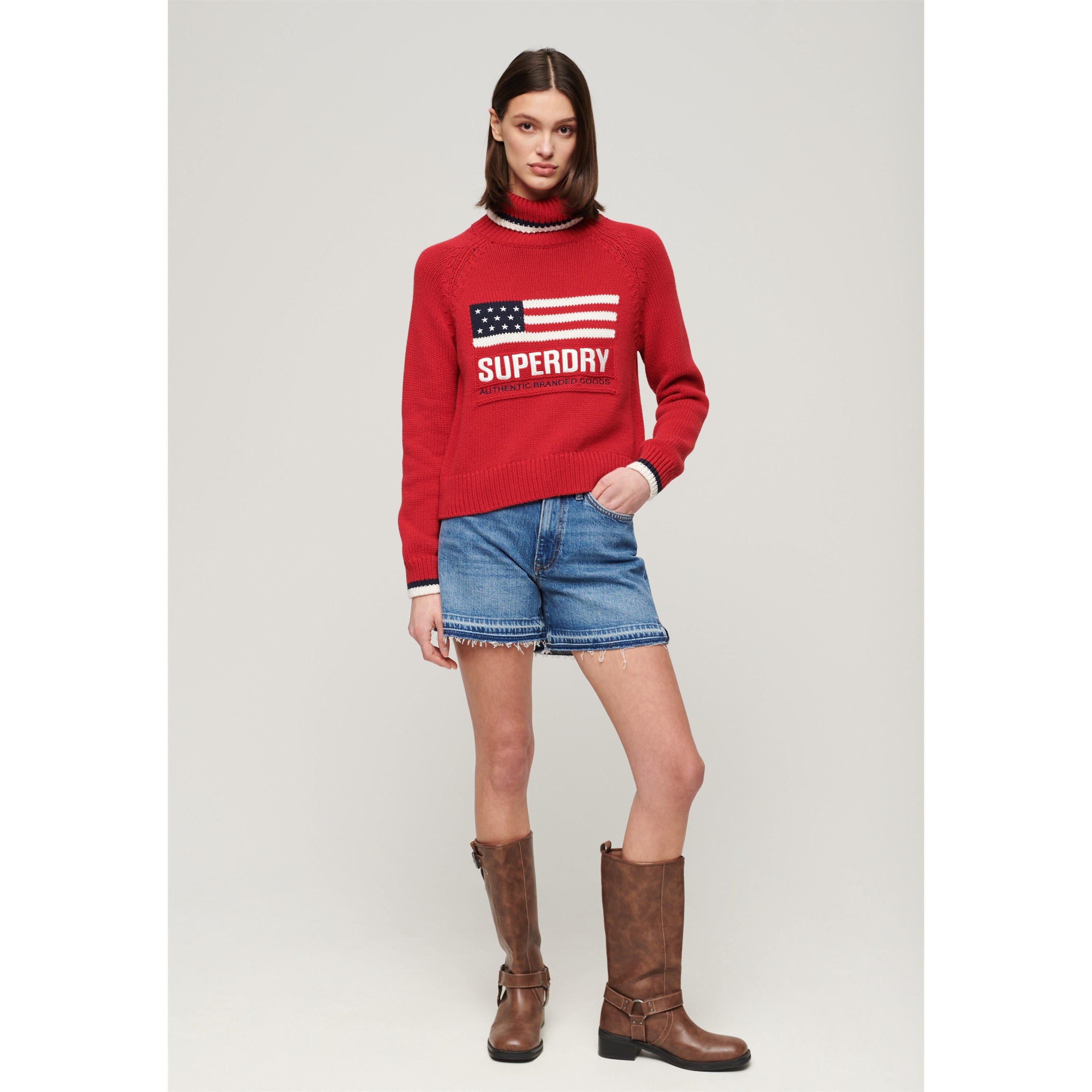 Óptico - Superdry - Women's Americana Roll Knitted Crew Neck Jumper - 4
