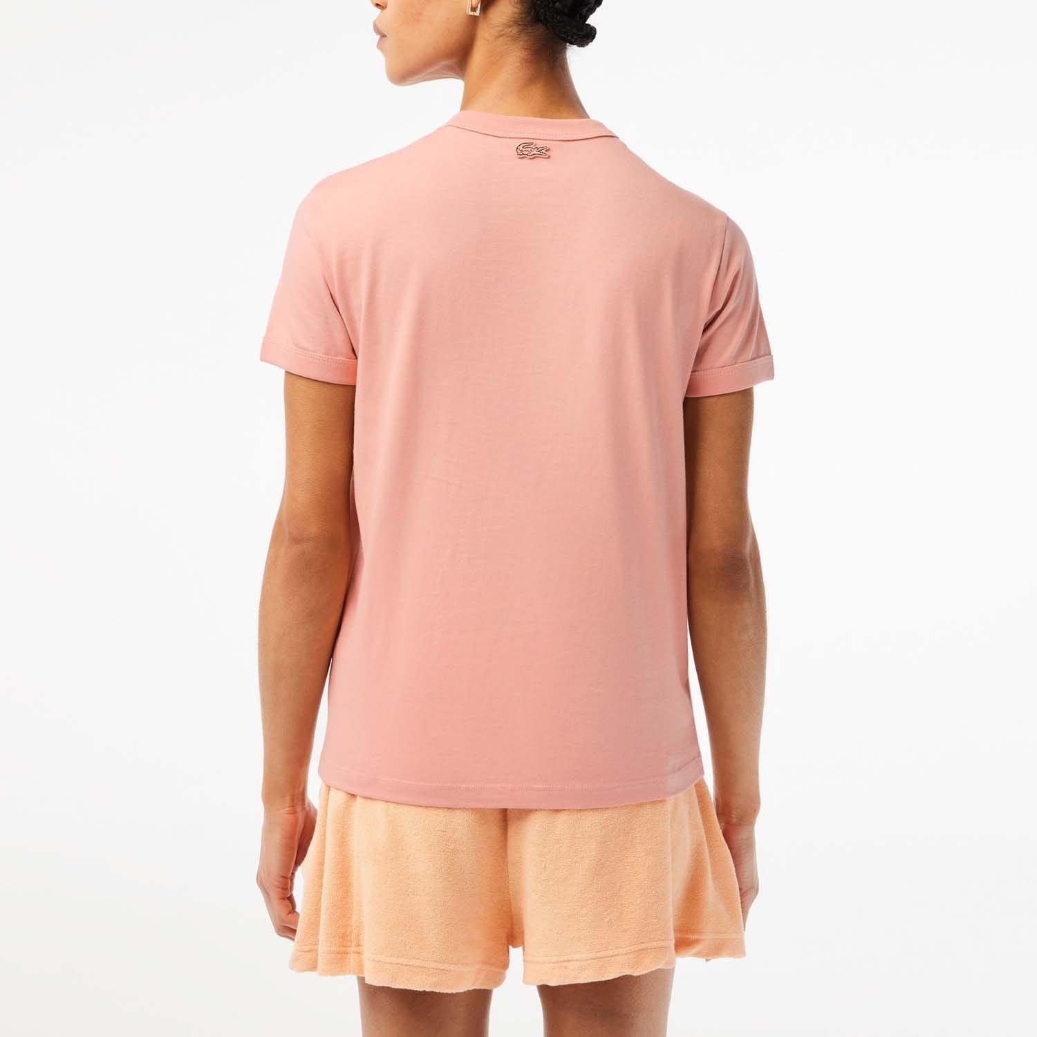 Pink - Lacoste - Slim Fit Organic Cotton Jersey T-Shirt - 2