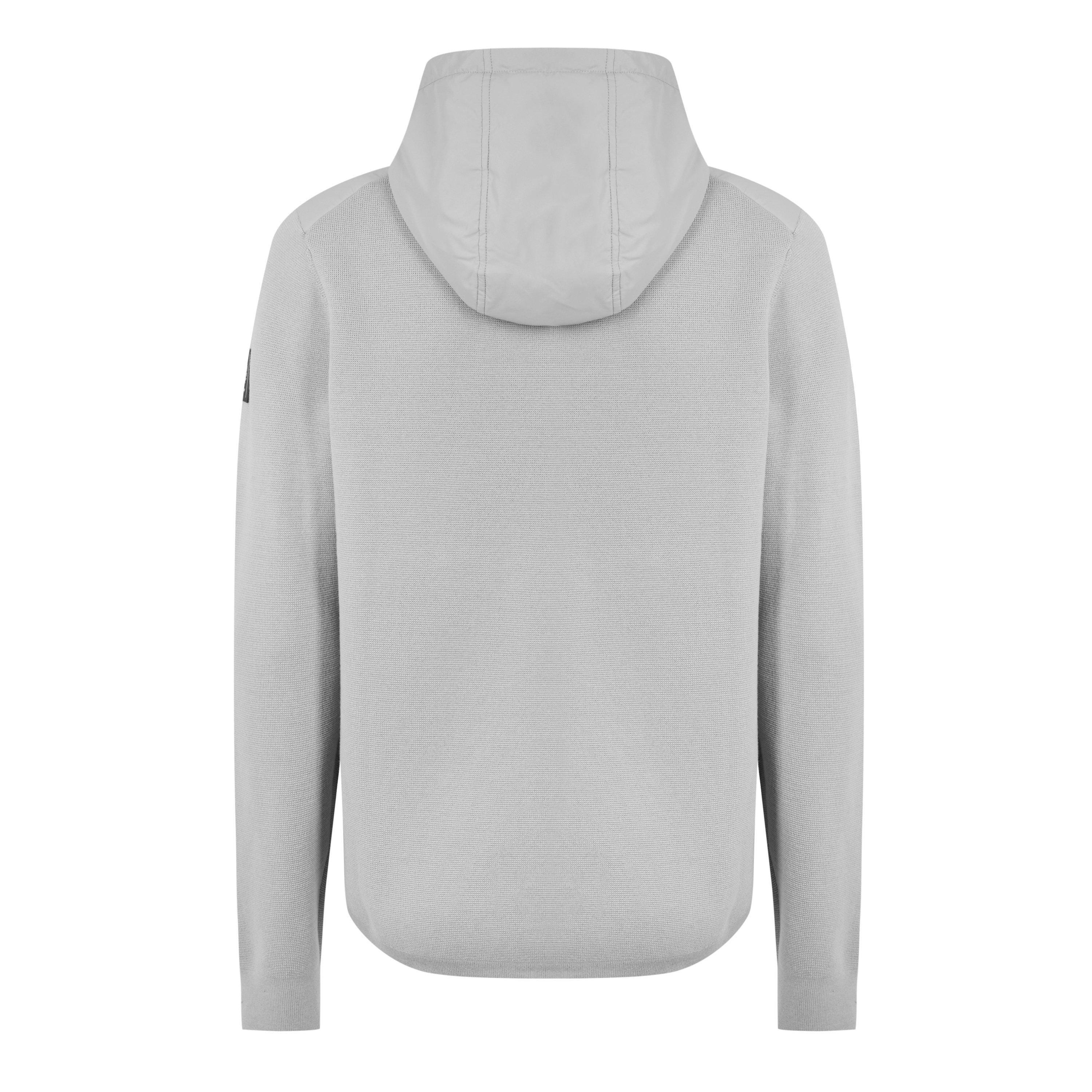 Grey - Belstaff - Pima Cotton Vert Full Zip Cardigan - 2