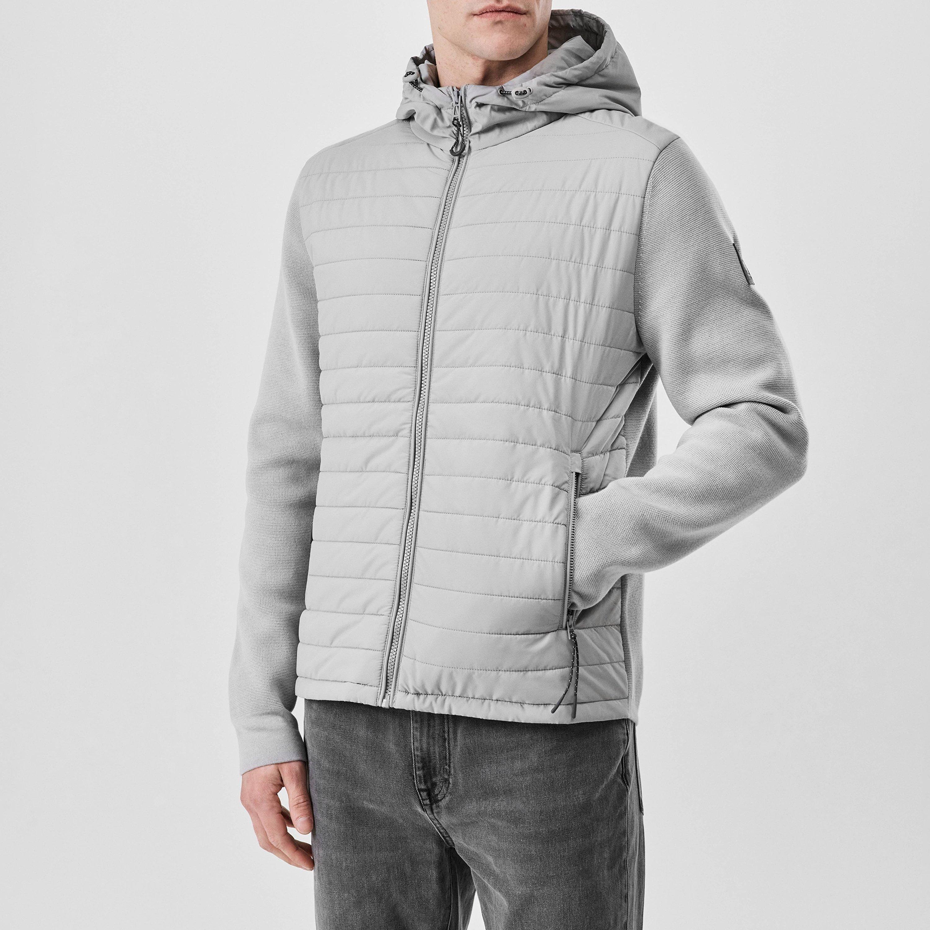 Grey - Belstaff - Pima Cotton Vert Full Zip Cardigan - 3