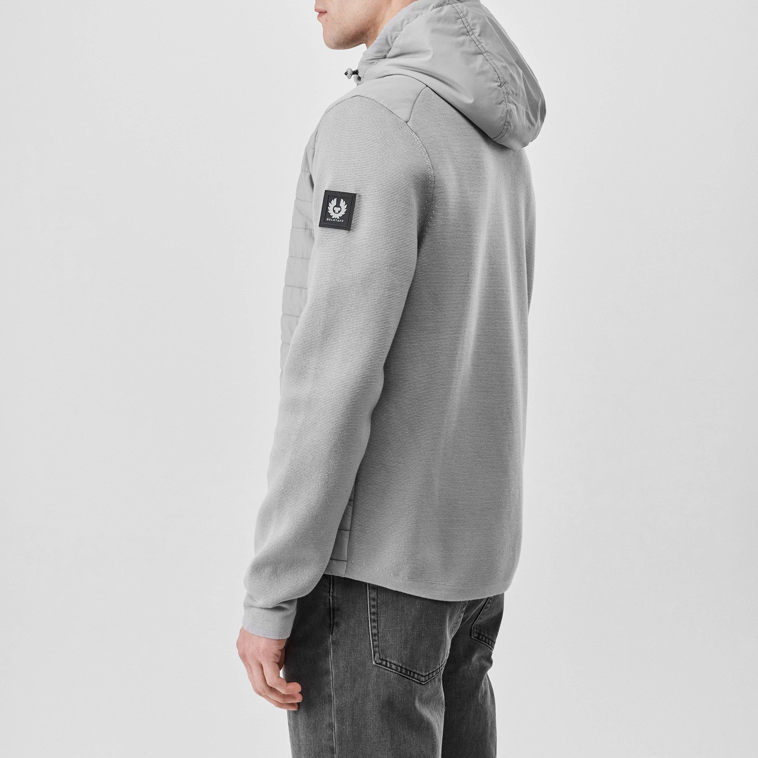 Grey - Belstaff - Pima Cotton Vert Full Zip Cardigan - 4