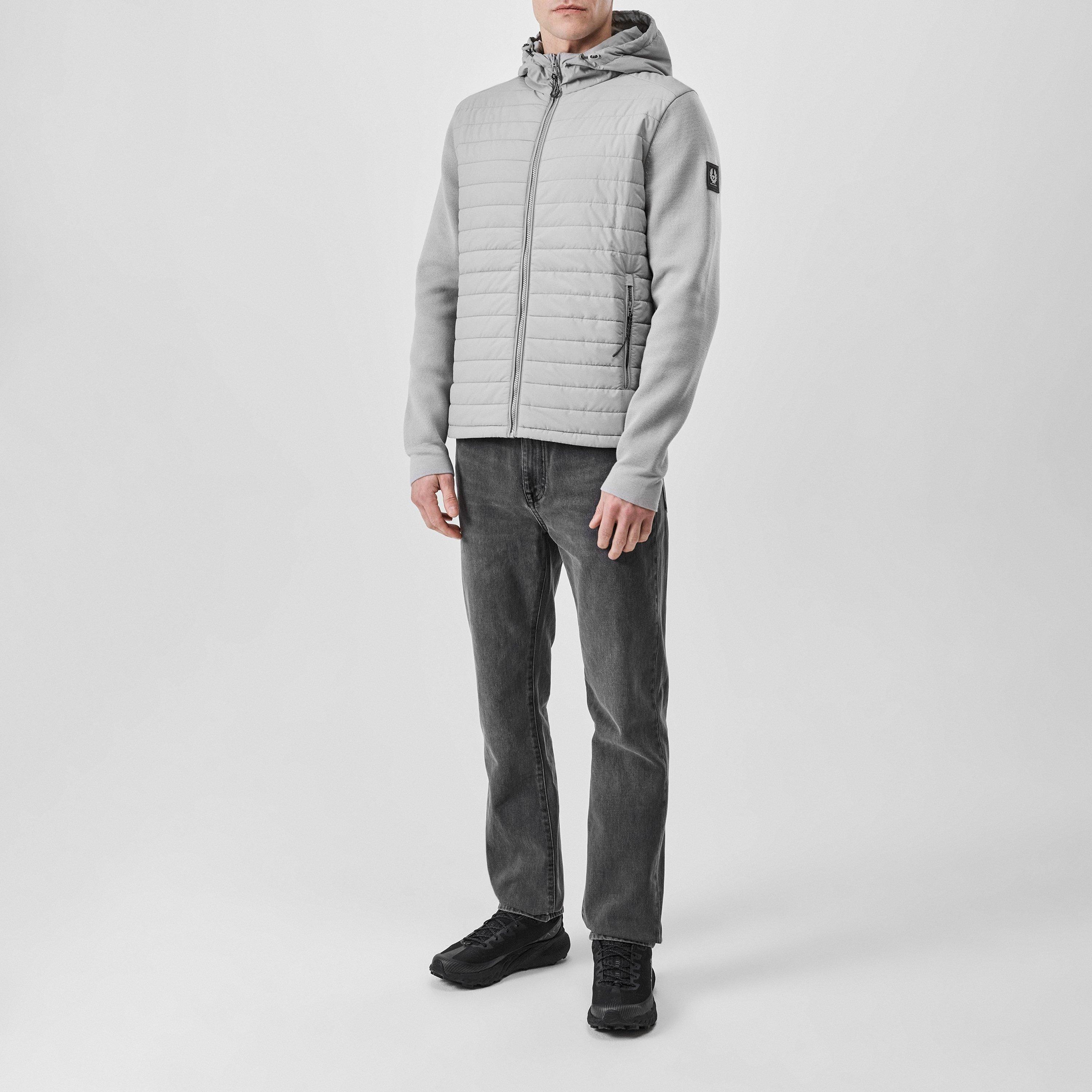 Grey - Belstaff - Pima Cotton Vert Full Zip Cardigan - 5