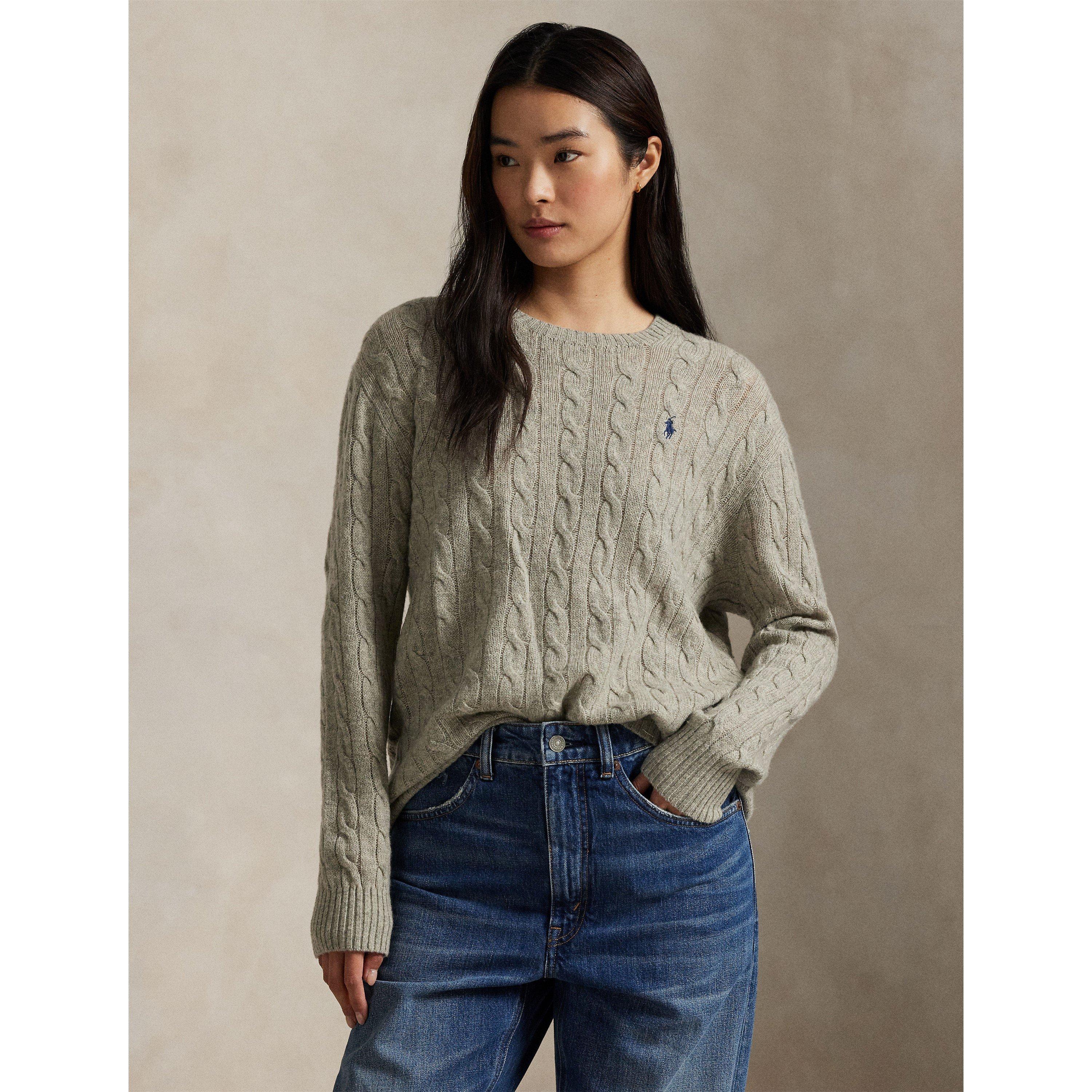 Light Vint Heat - Polo Ralph Lauren - Women's Cable Crew Neck Jumper - 2