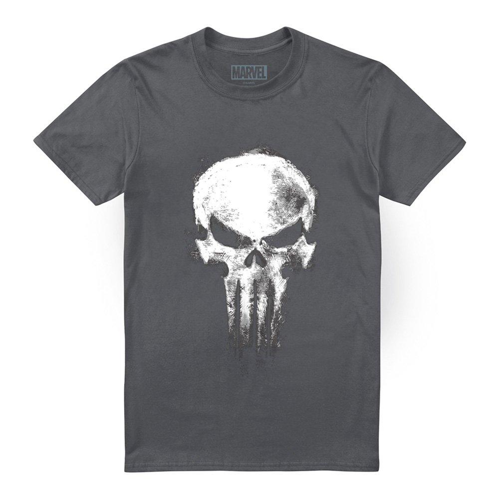 Grey - Marvel - Daredevil Born Again Skull The Punisher Returns T- - 4
