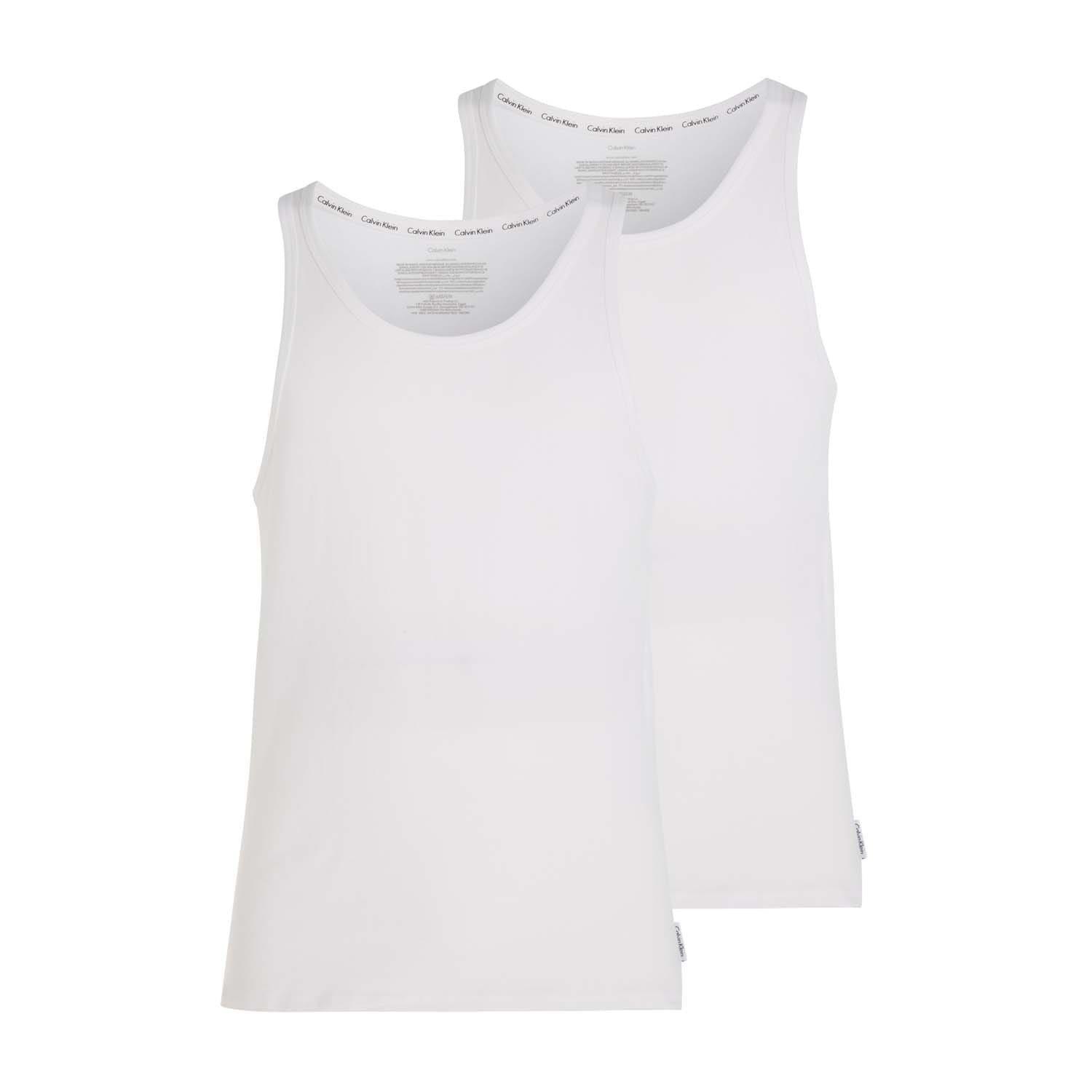 White - Calvin Klein - 2 Pack of Lounge Tank Tops - 1