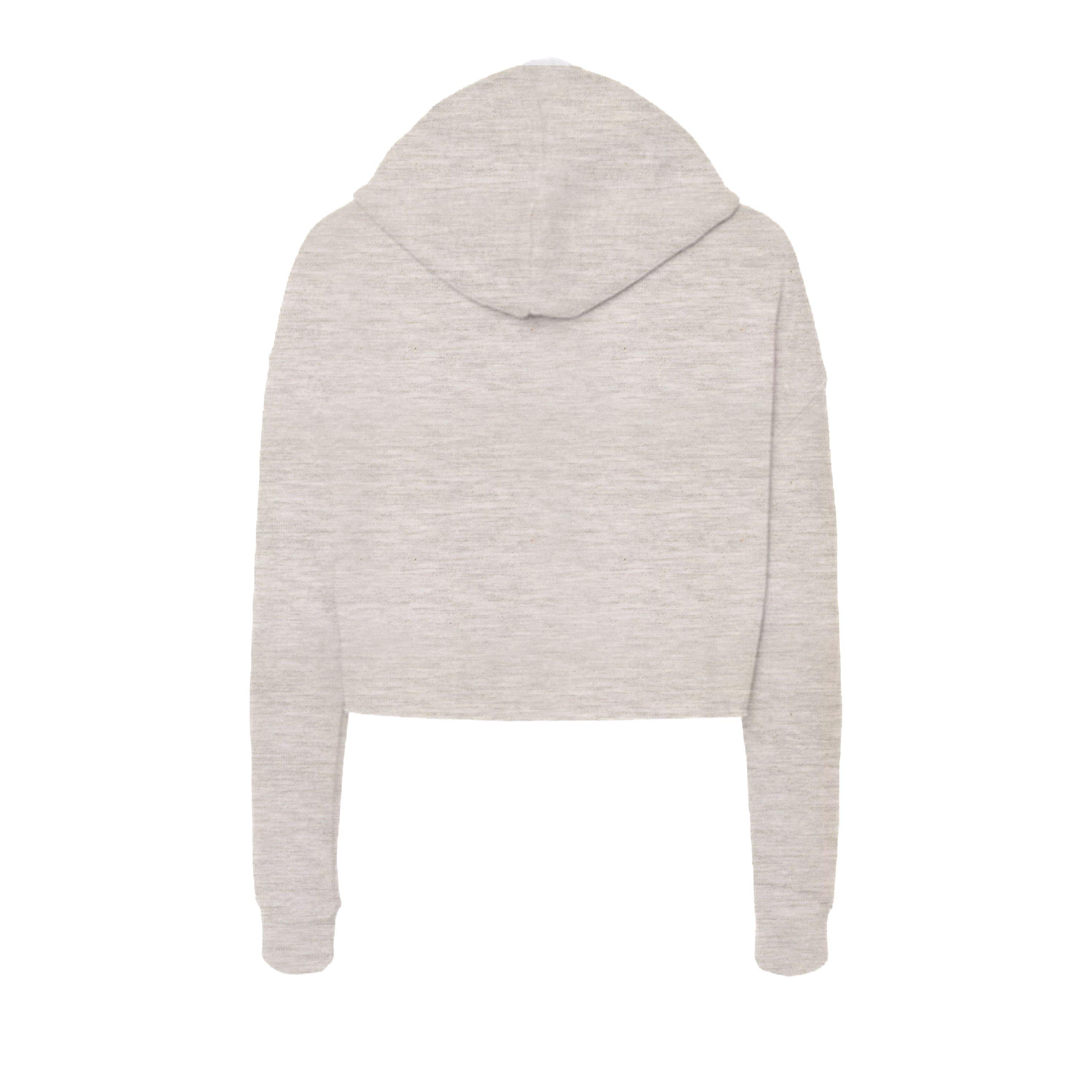 Oatmeal - Miso - Women's Cropped Hoodie - 2