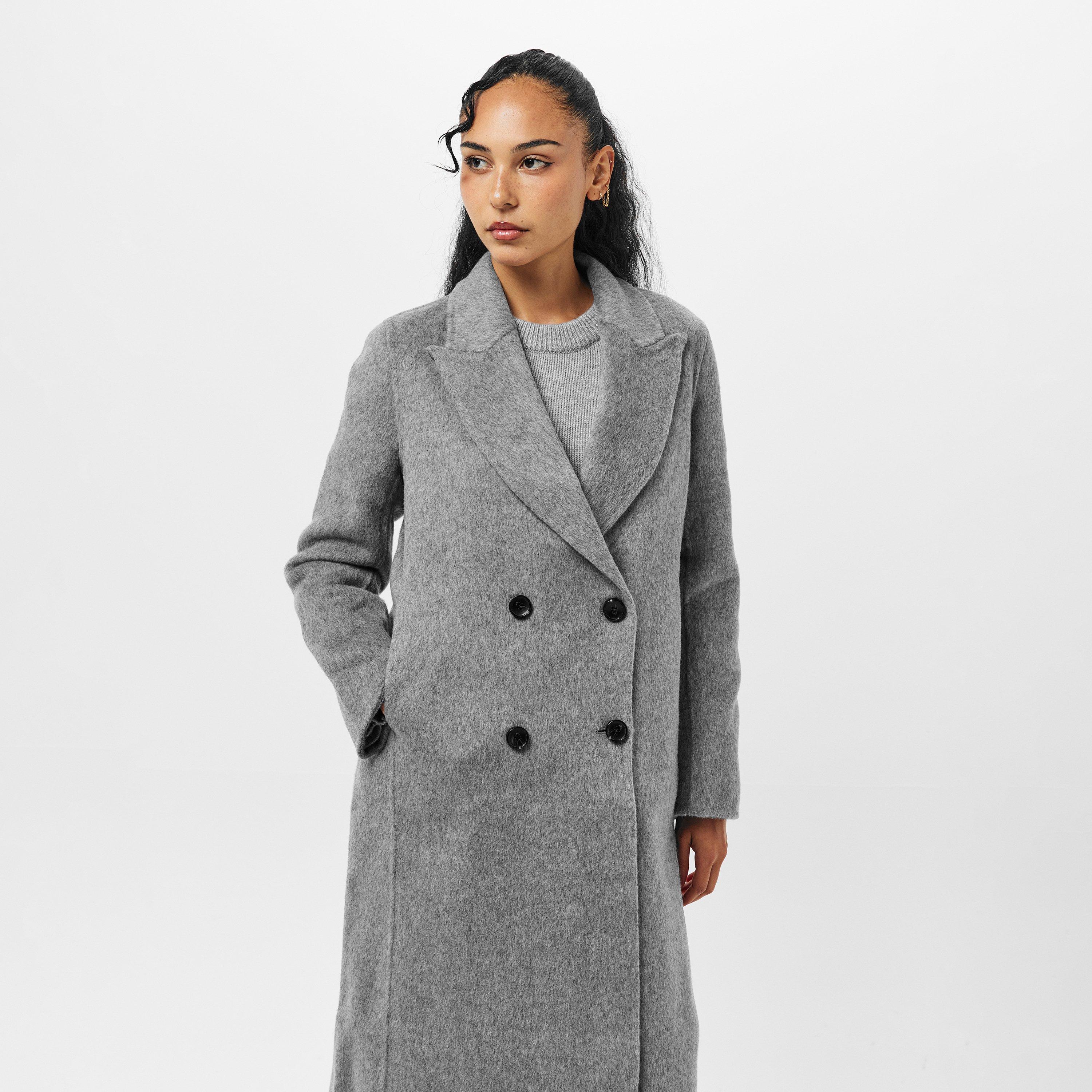 Grey - Raey - Double-Breasted Wool Coat - 3