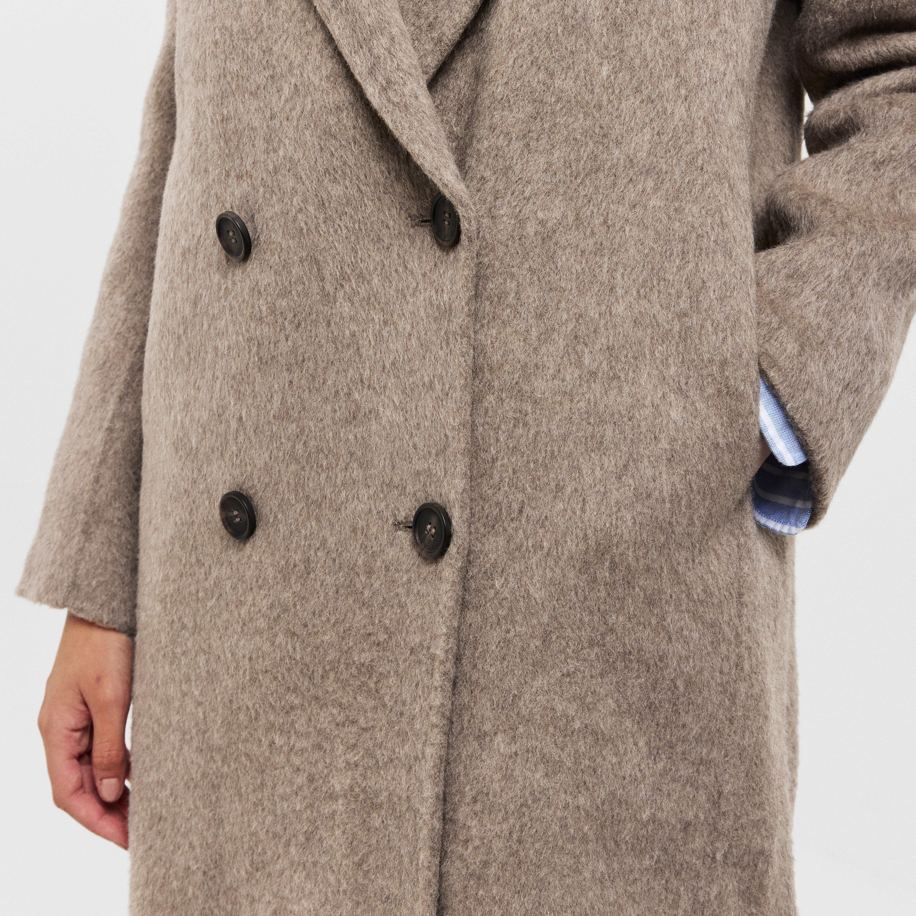 Mousse - Raey - Women's  Double-Breasted Wool Long Sleeve Boucle Jacket - 5