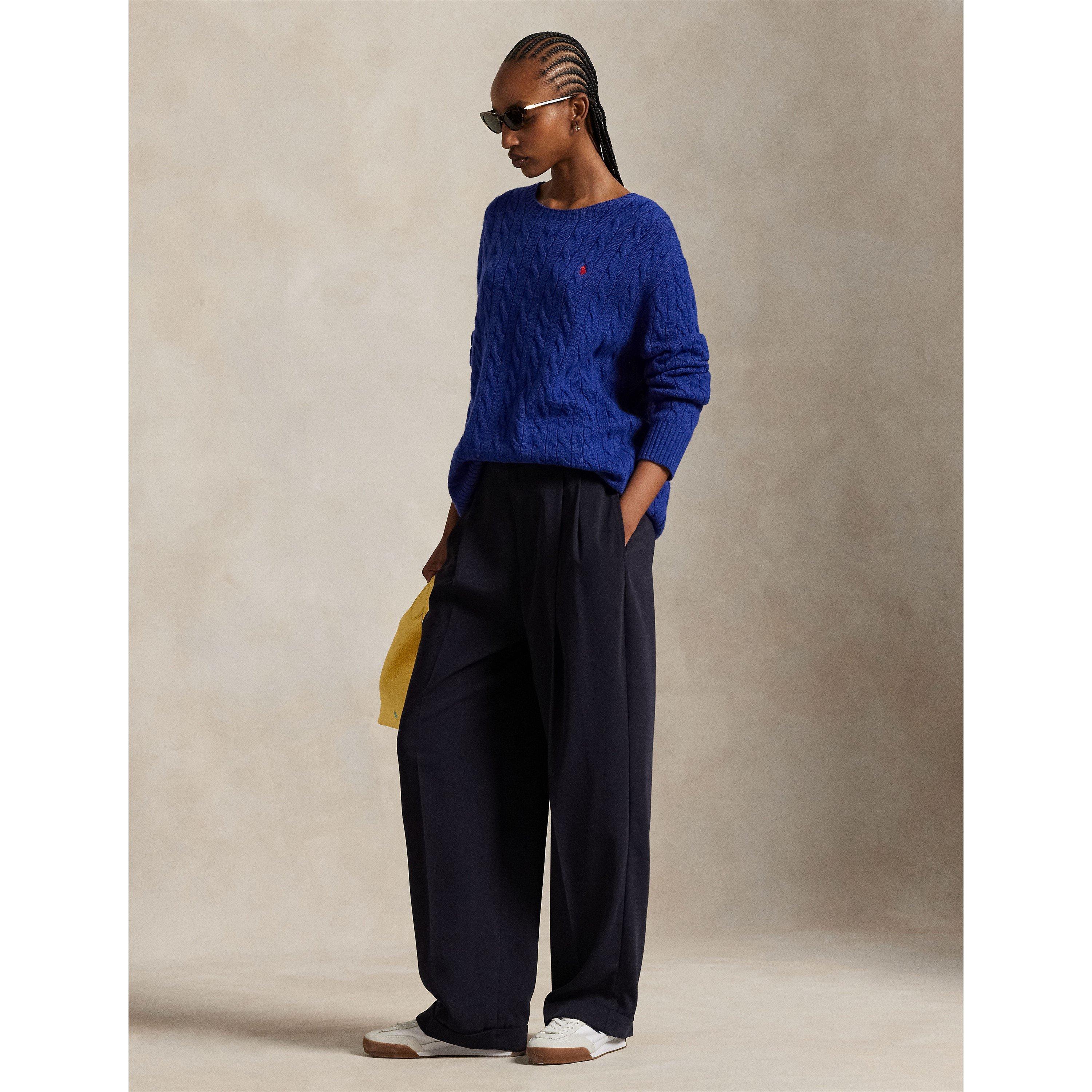 Polo Ralph Lauren Women's Cable Knit Oversized Crew Neck Jumper