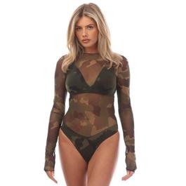 Heron Preston Camo Mesh Bodysuit