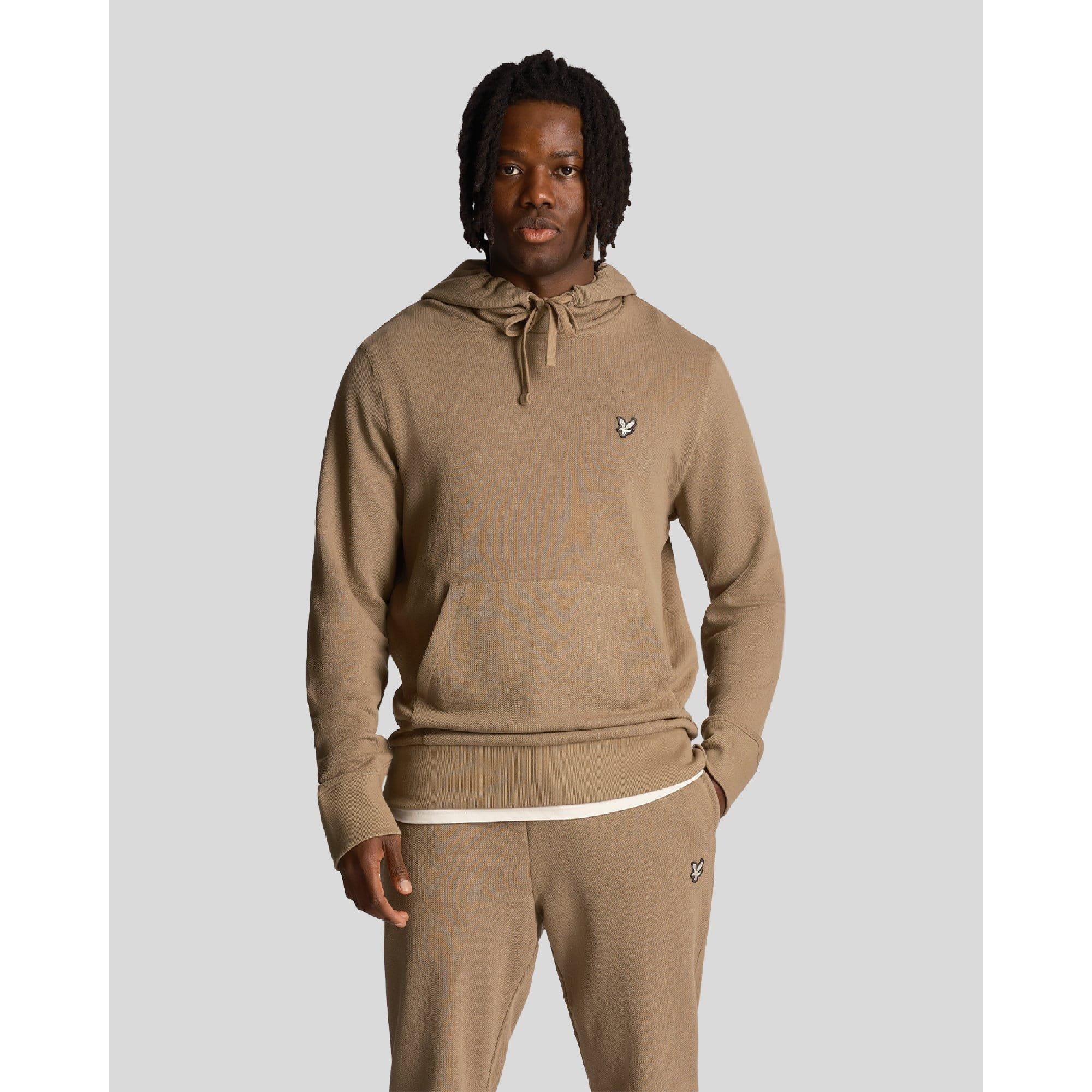 Beige - Lyle and Scott - Loopback Utility Hoodie - 1