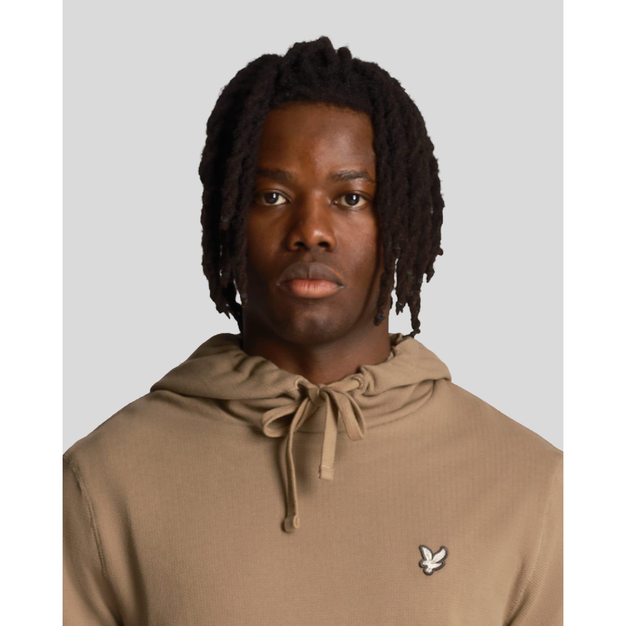 Beige - Lyle and Scott - Loopback Utility Hoodie - 4