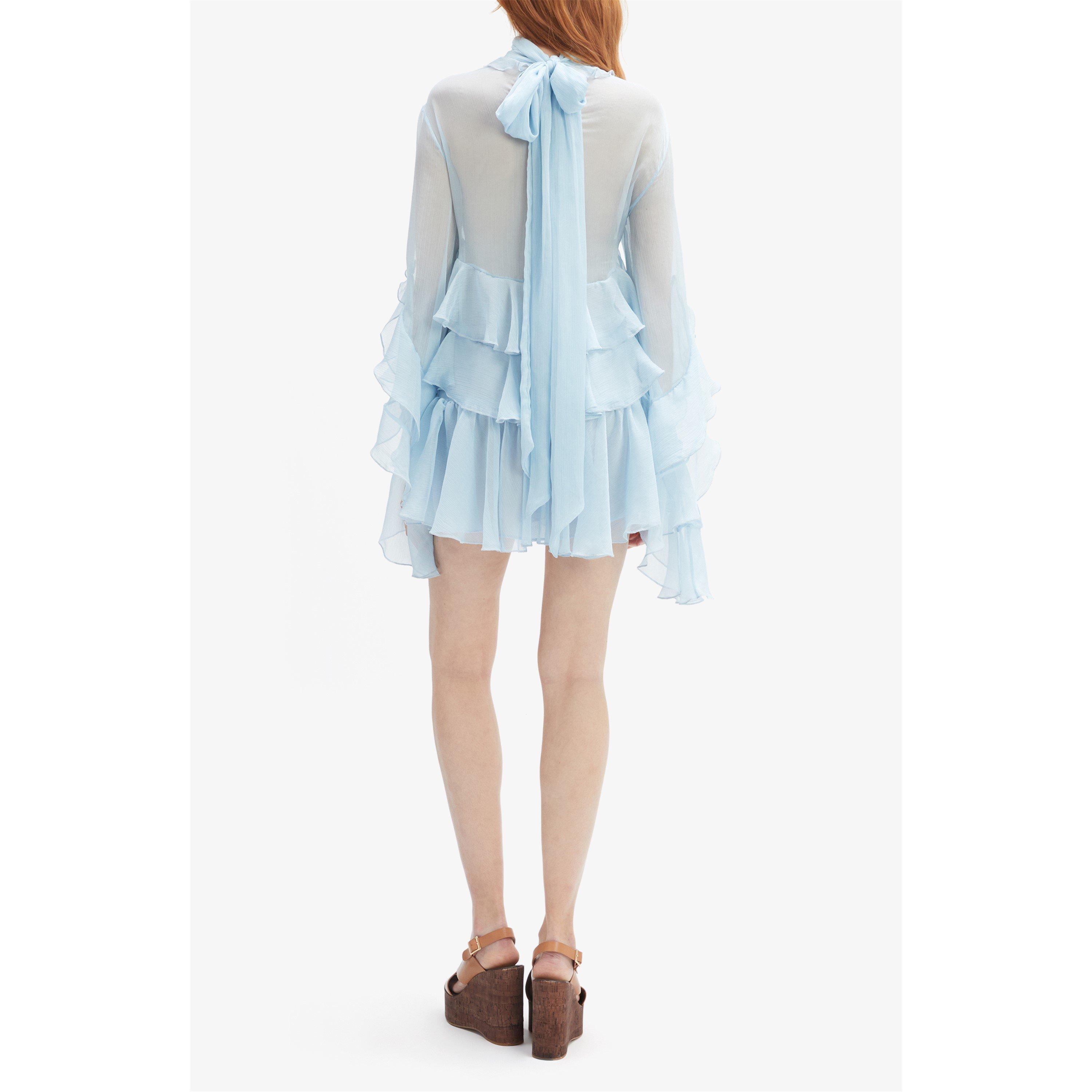 Soft Blue - Bardot - Women's Anyssa Mini Dress - 2