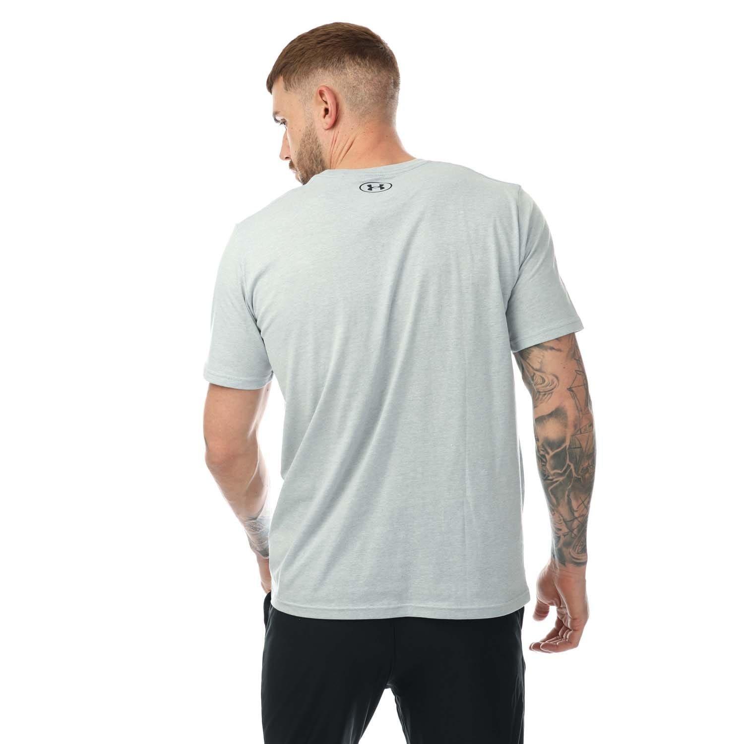 Grey - Under Armour - Camo Box T-Shirt - 4