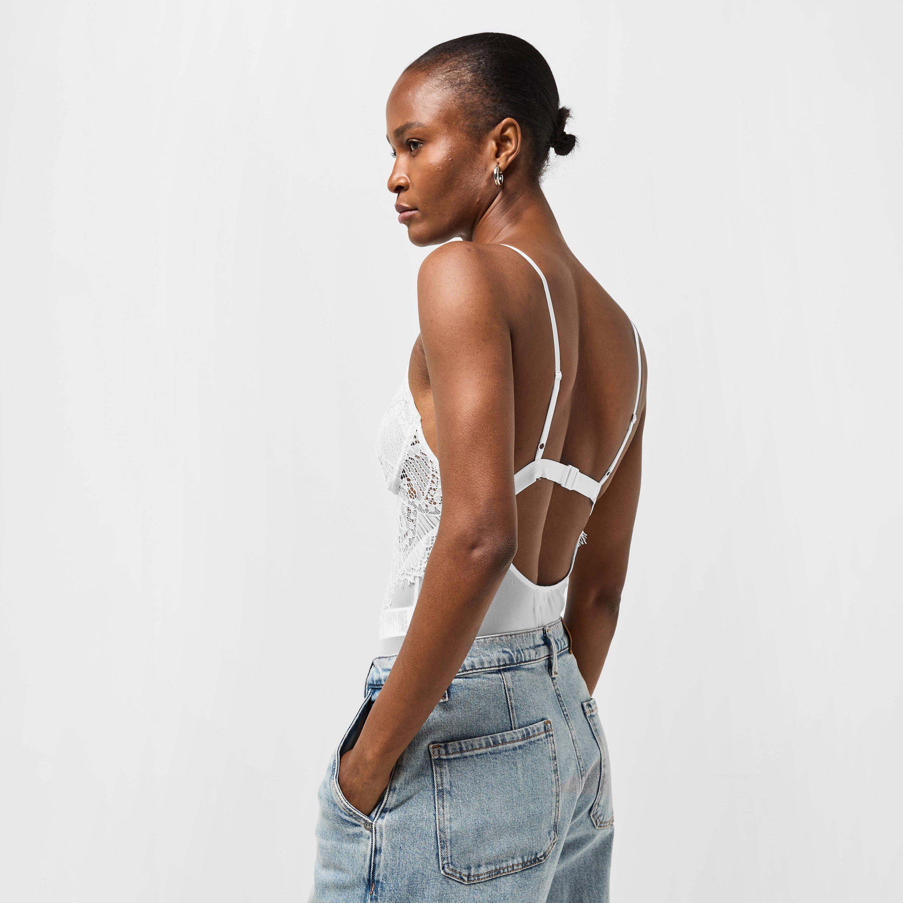 Orchid White - Bardot - Women's Bitney Bodysuit - 4