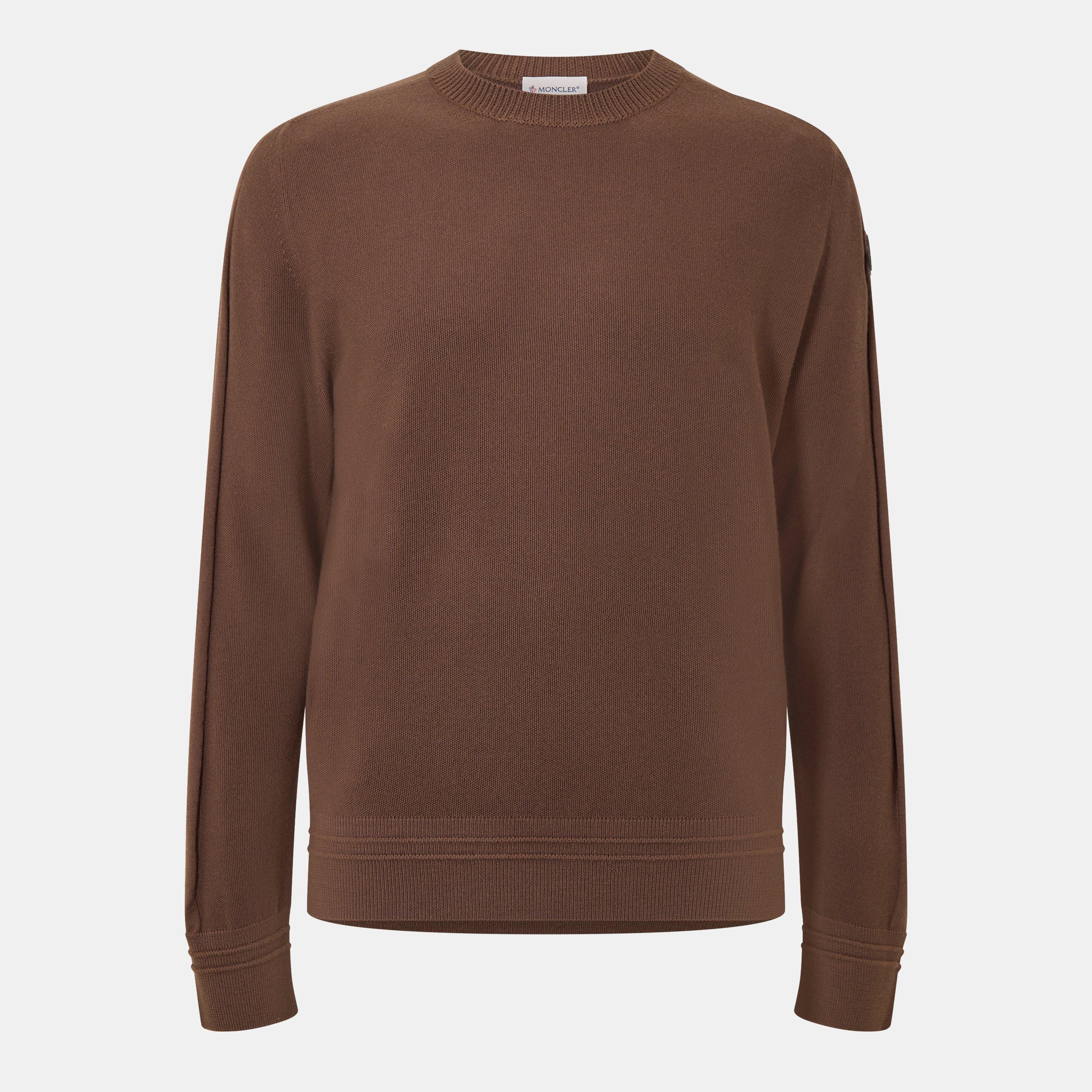 Moncler Men's Edit Crew Neck Jumper - Taupe 259 - XL