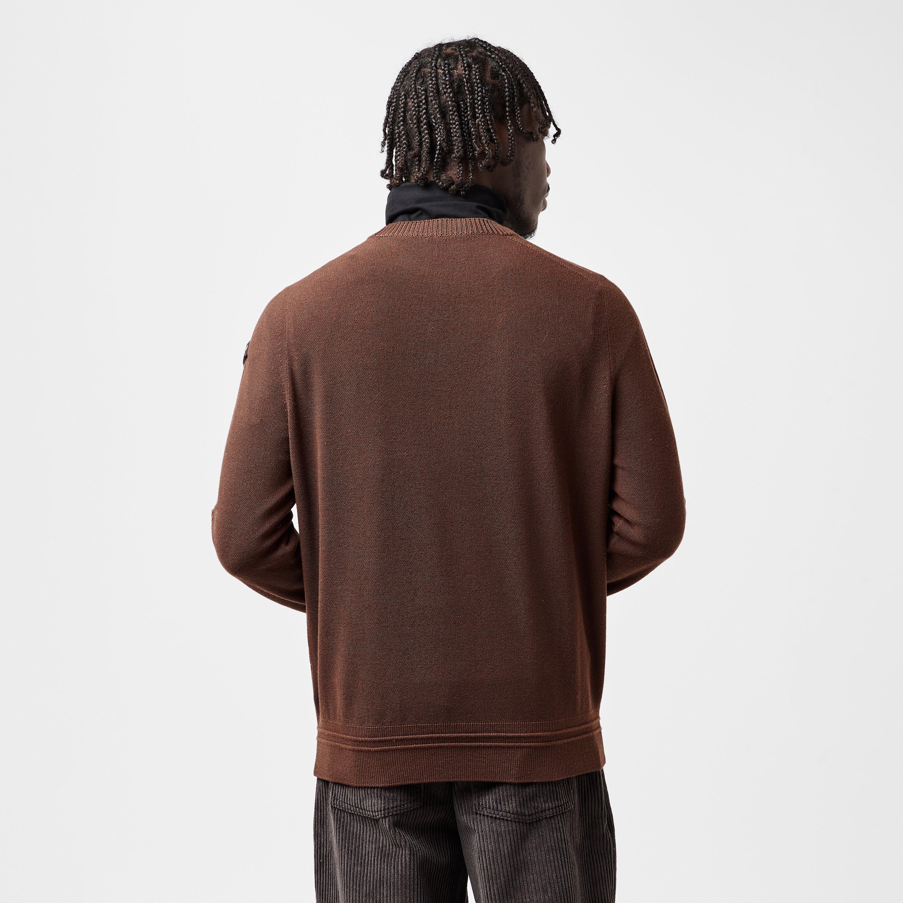 Taupe 259 - Moncler - Men's Edit Crew Neck Jumper - 4