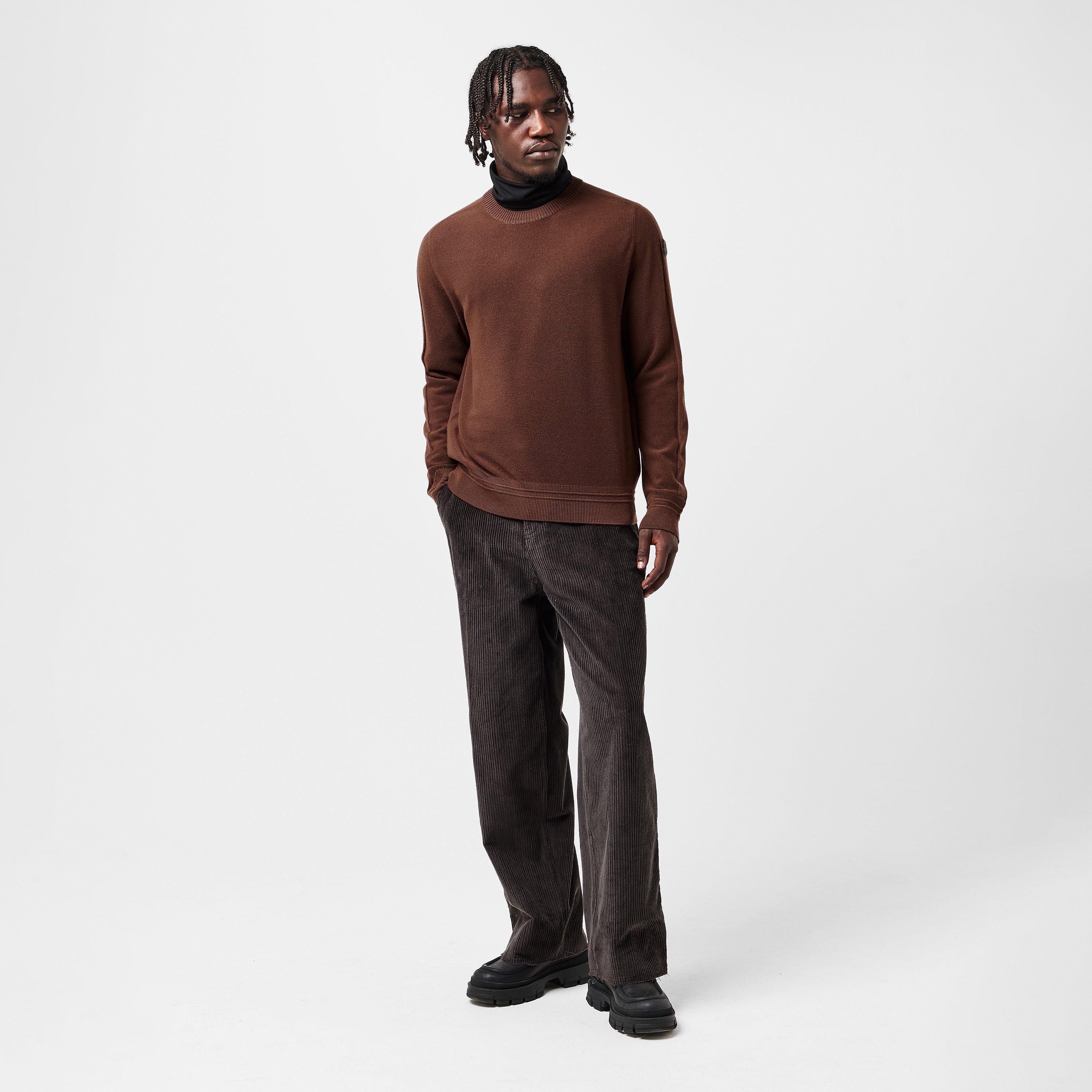 Taupe 259 - Moncler - Men's Edit Crew Neck Jumper - 6