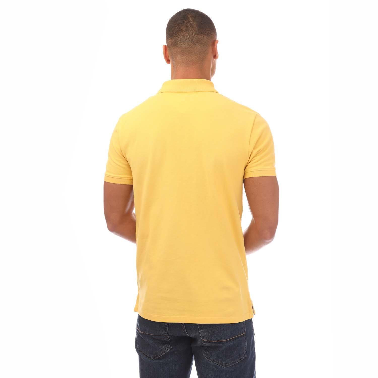 Yellow - Timberland - Oyster River Logo Short Sleeve Polo Shirt - 2