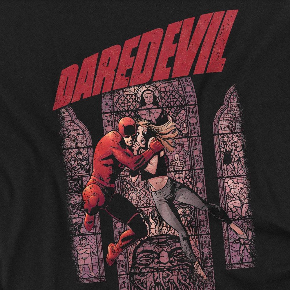 Black - Marvel - Daredevil Born Again Comic Cover Long Sleeve T-Shi - 2