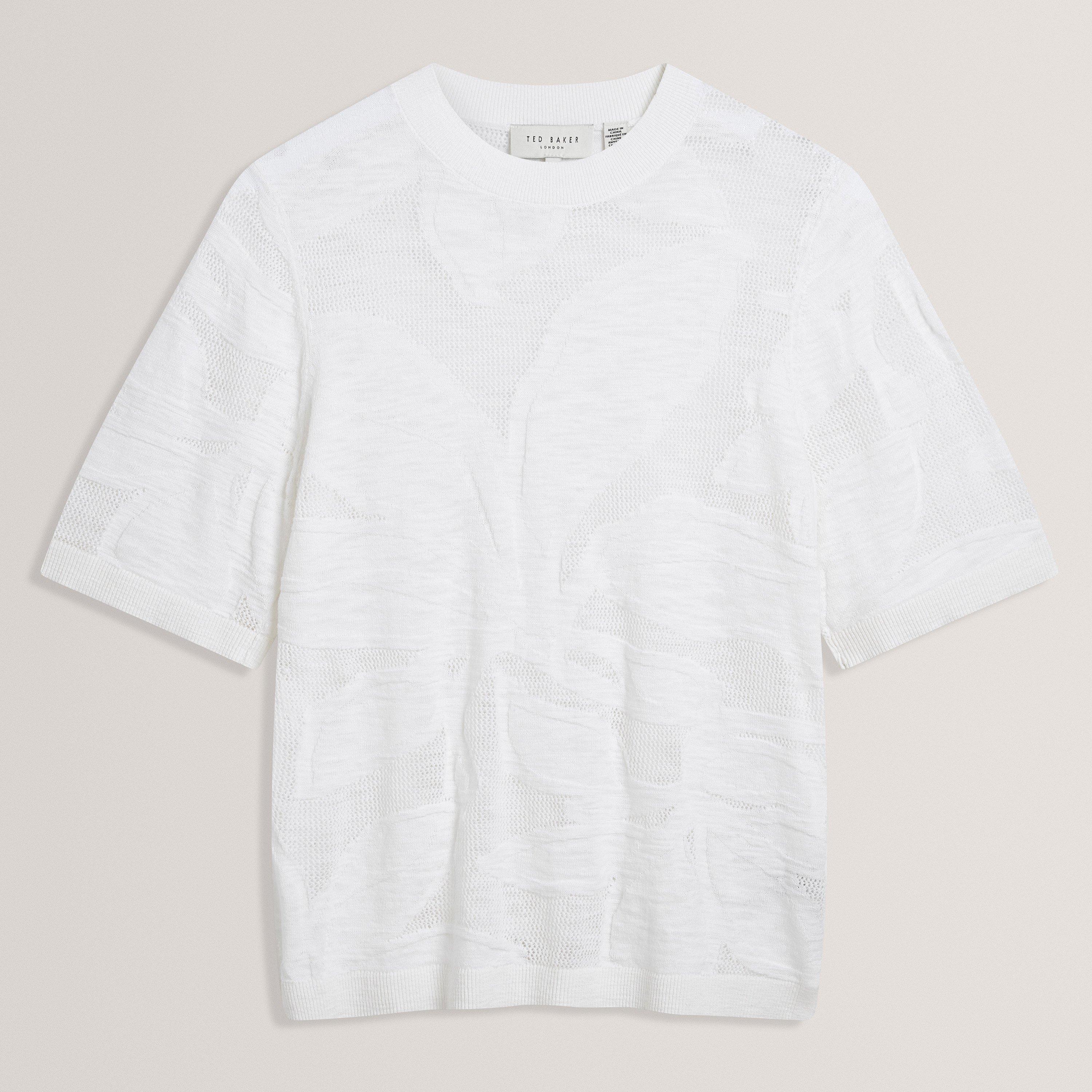 Ted Baker Women's Knitted Tee - Ivory - 14 (L)