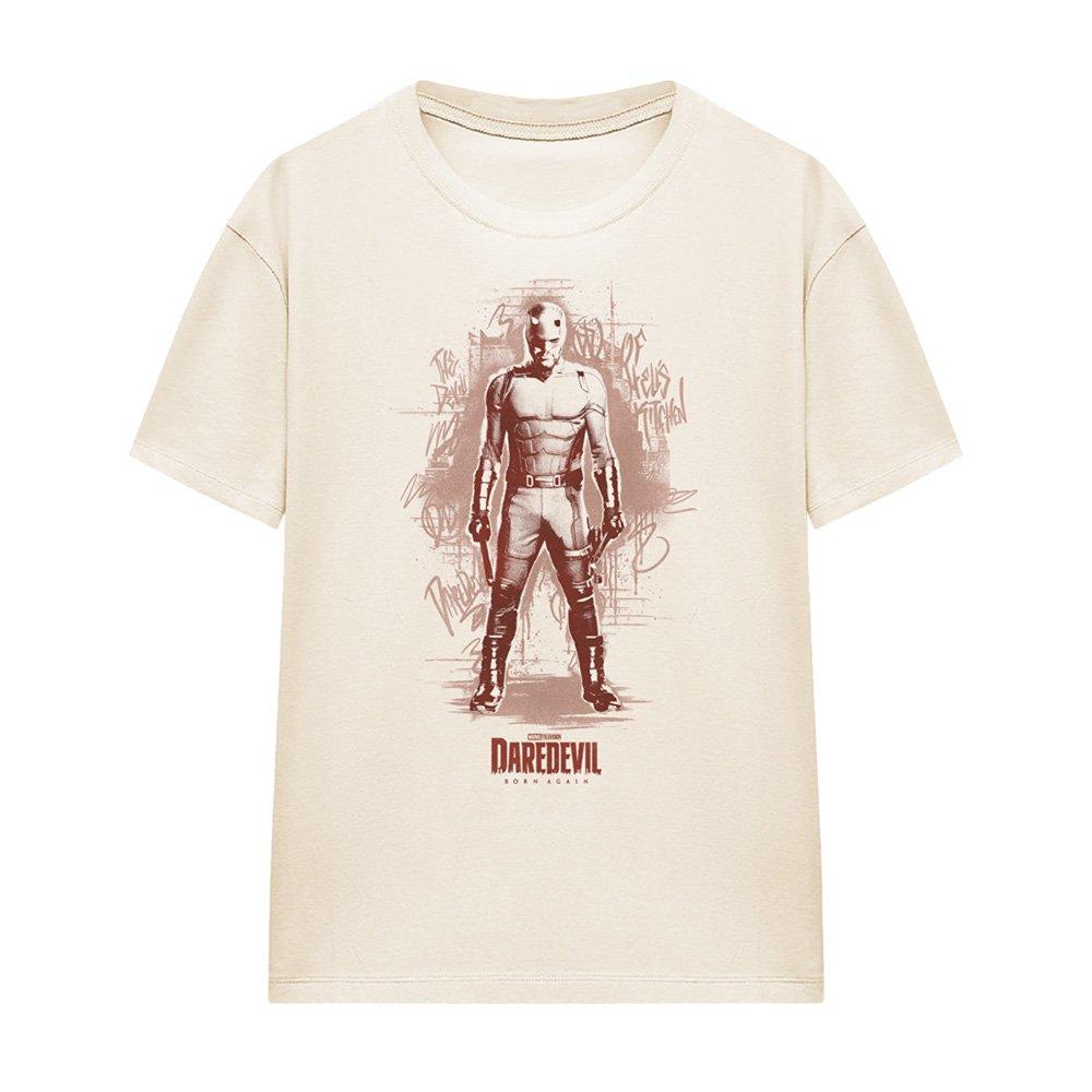 Beige - Marvel - Daredevil Born Again Hell’S Kitchen Graffiti T-Shi - 4