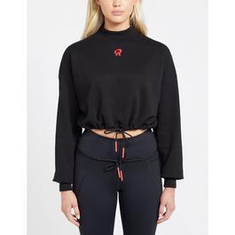 Red Run Inky Cropped Sweatshirt