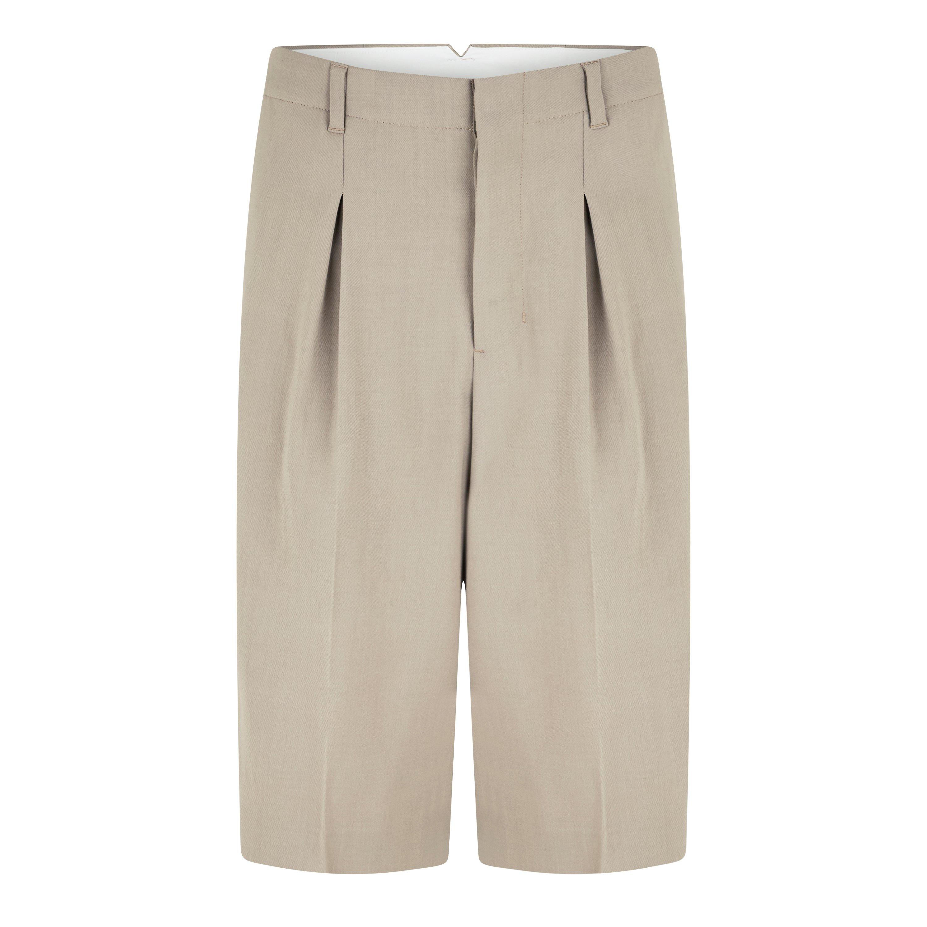 LIGHT TAUPE - Ami Paris - Long Bermuda Shorts - 5